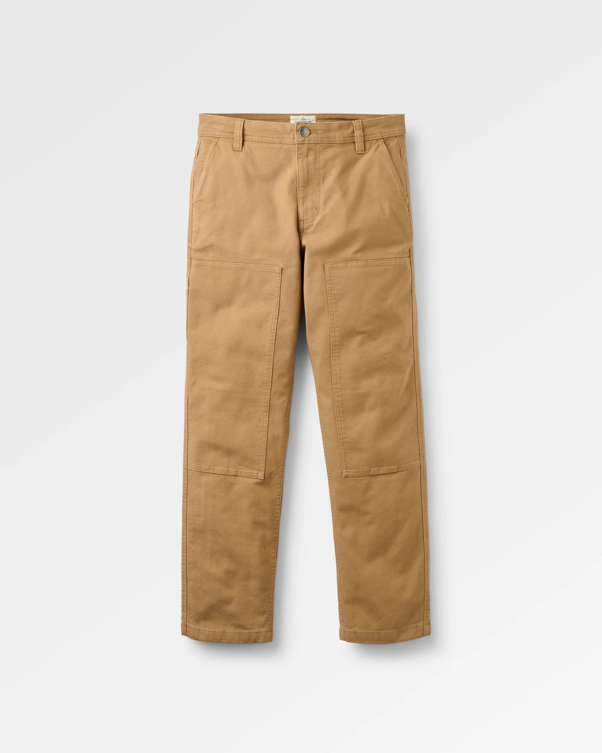 Vantage Lined Cotton Canvas Trouser - Caramel - Flatlay