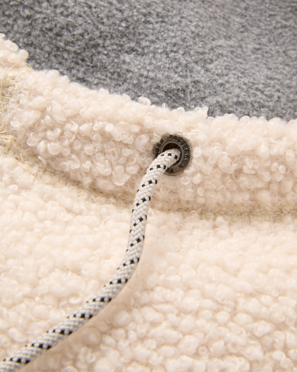 Snowdrift Fleece Hood - Birch - Flatlay