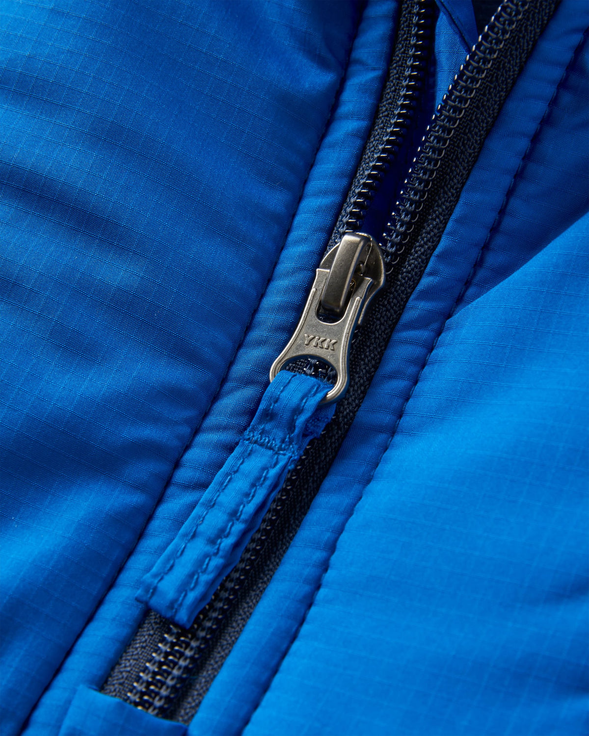 Woodland Hooded 1/2 Zip Polar Fleece - Rich Navy/Grey Marl - Flatlay