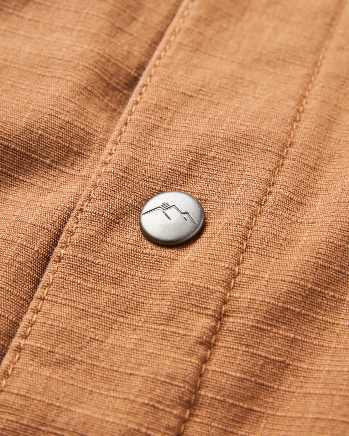 Way Flannel Lined Overshirt - Toffee - Flatlay