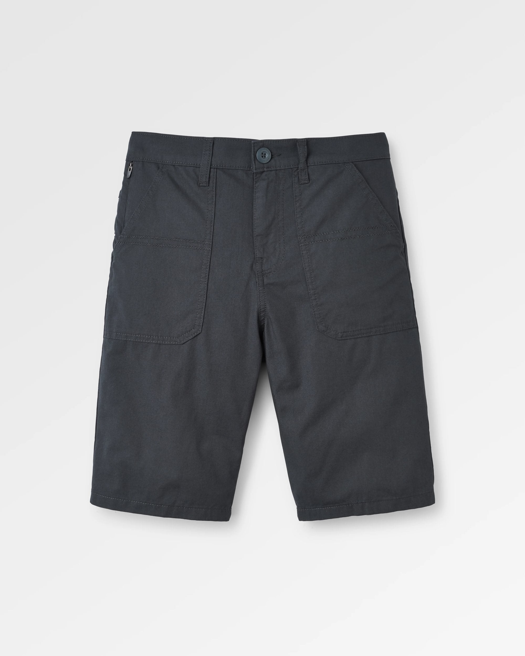 Lani 'Light' Organic Cotton Short - Black - Flatlay