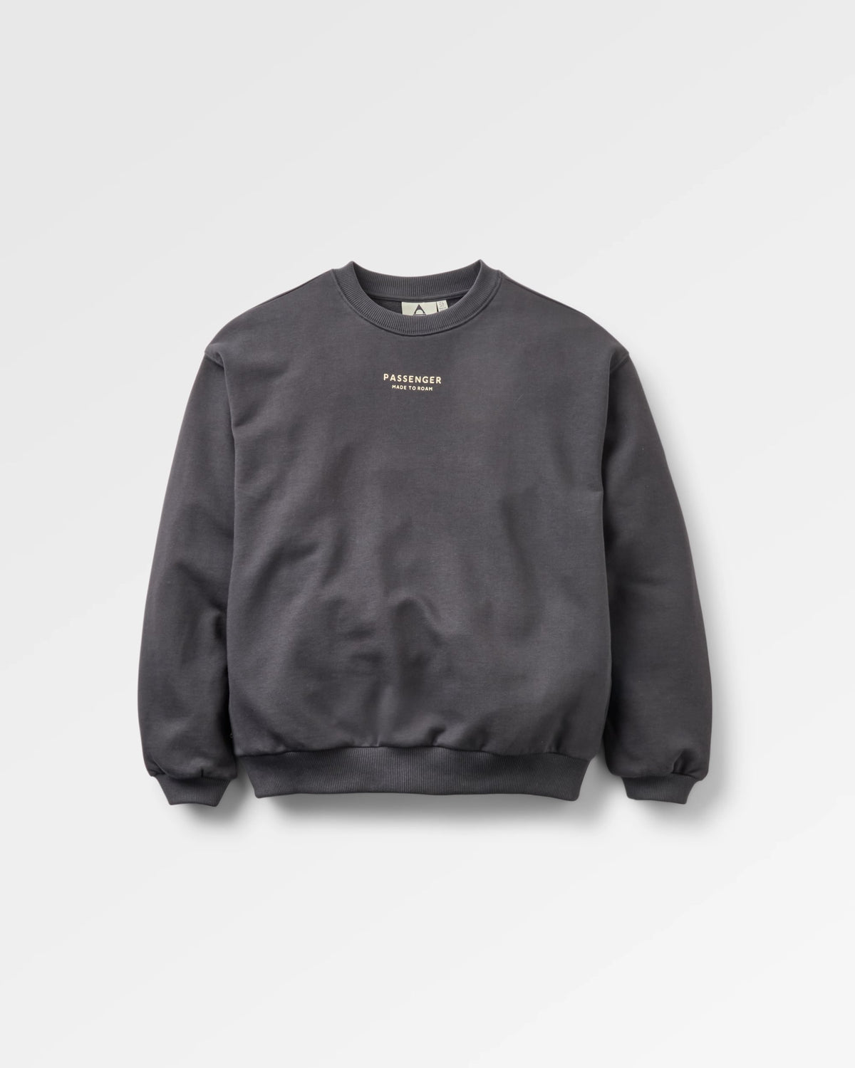 Slower Rhythms Women's Cotton Sweatshirt - Faded Black - Flatlay