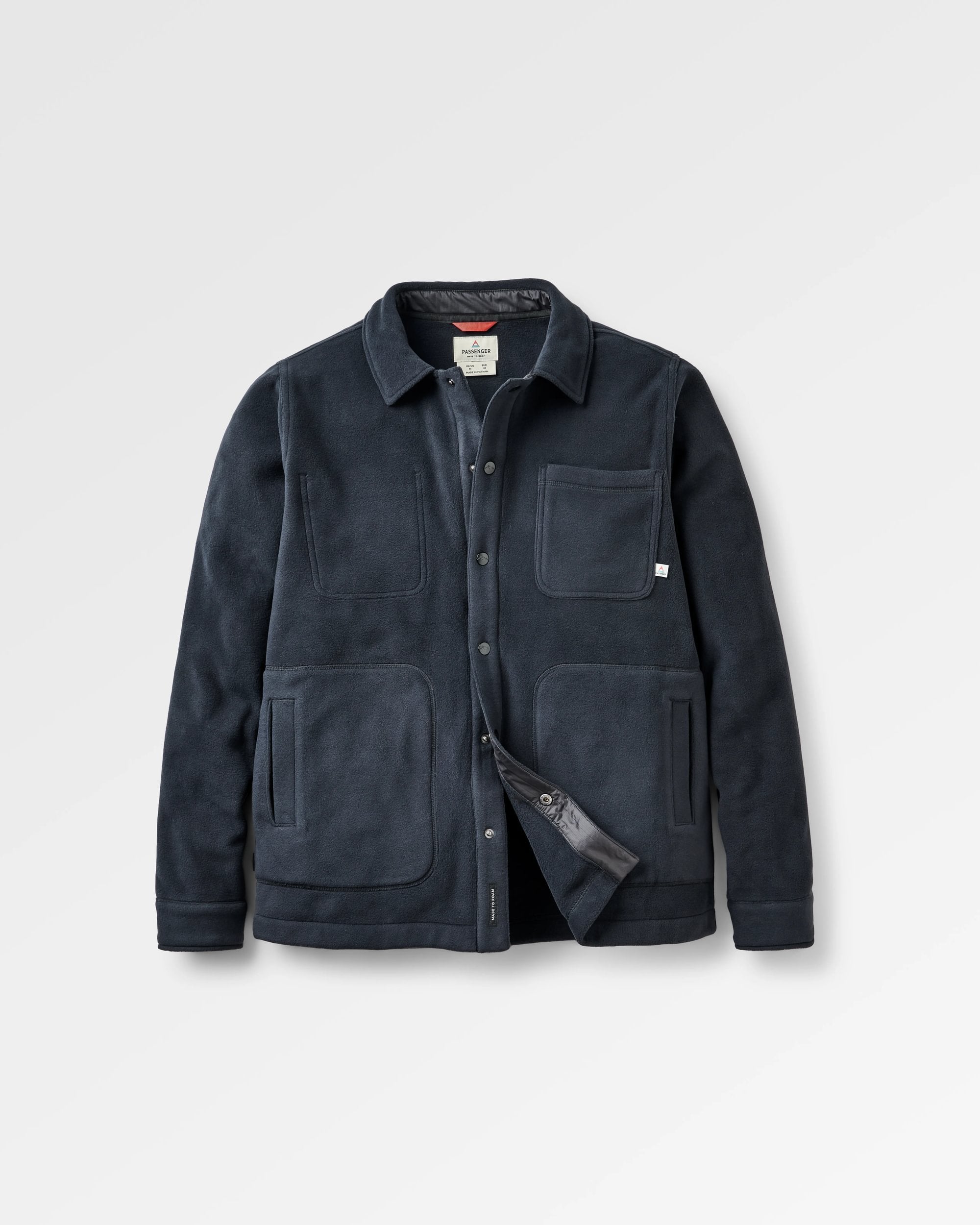 Adapt Recycled Polartec® Overshirt - Black - Flatlay