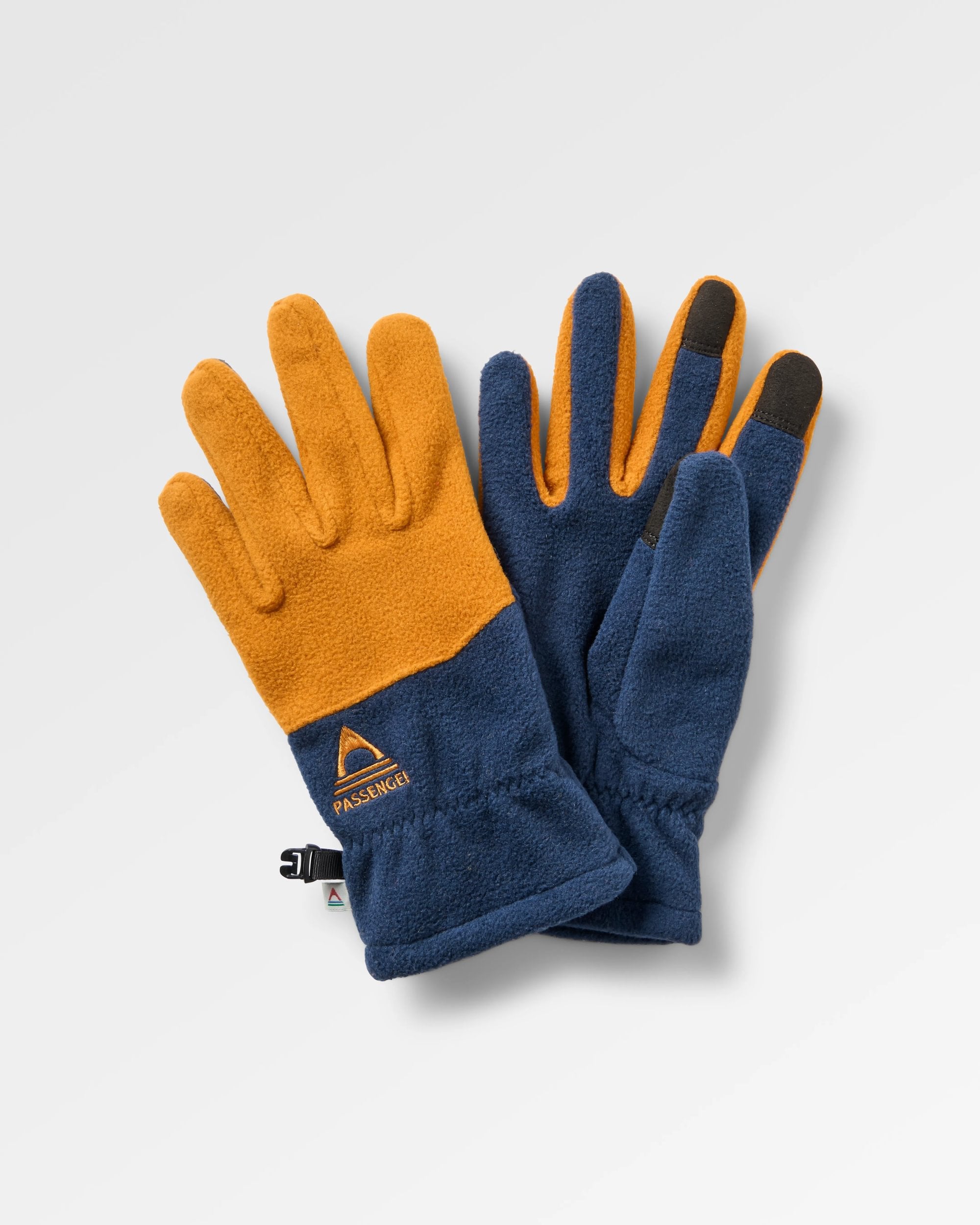 arctic handschuhe Daytrip Polar Fleece Handschuhe Marineblau/ Retro Orange – Passenger