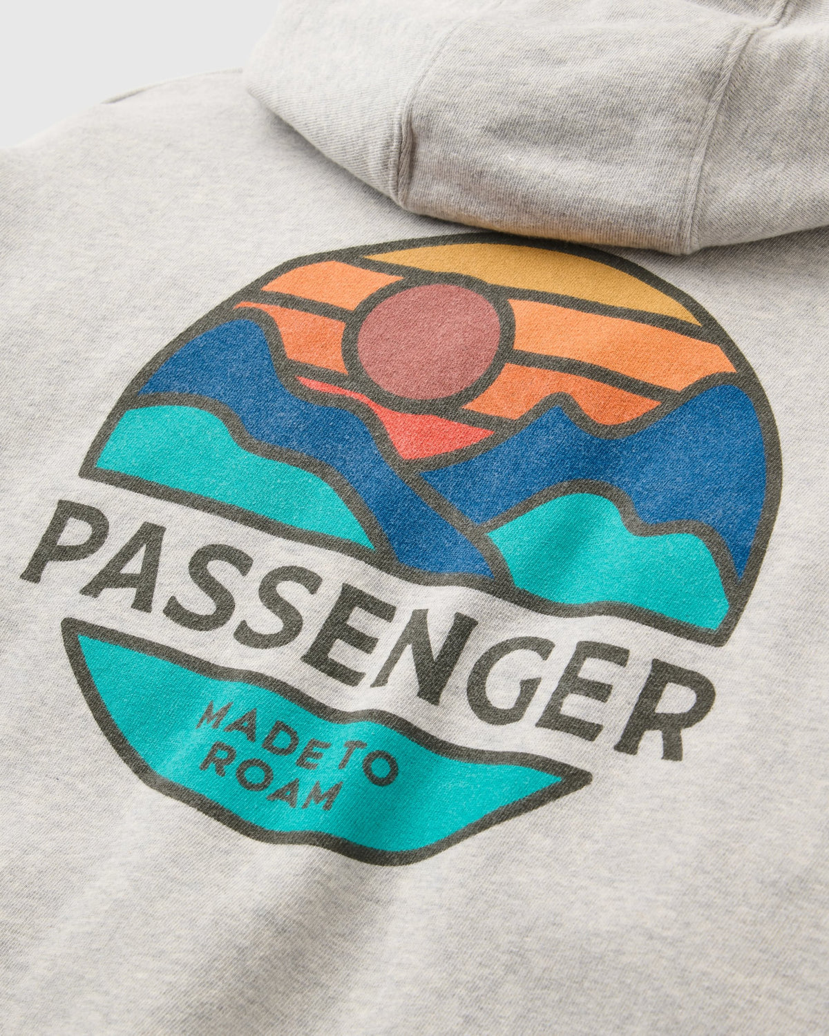 Laidback Hoodie - Grey Marl - Flatlay