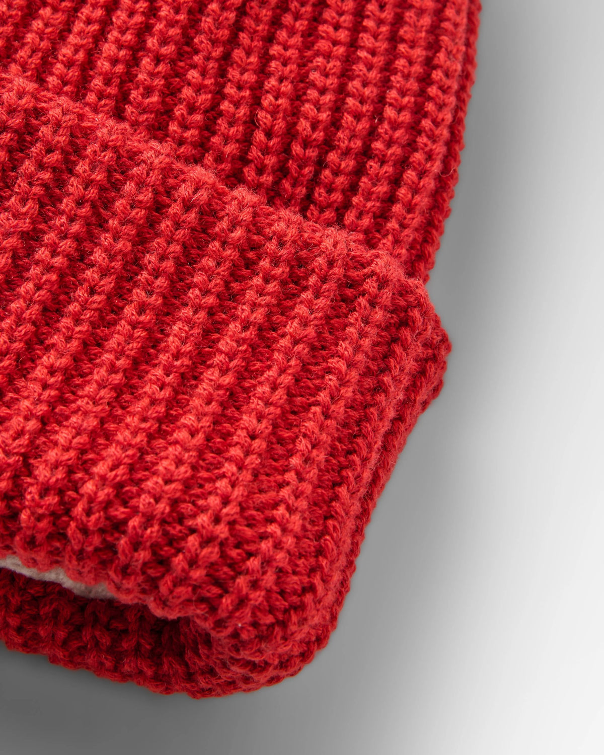 Beechwood Fleece Lined Beanie - Chilli - Flatlay