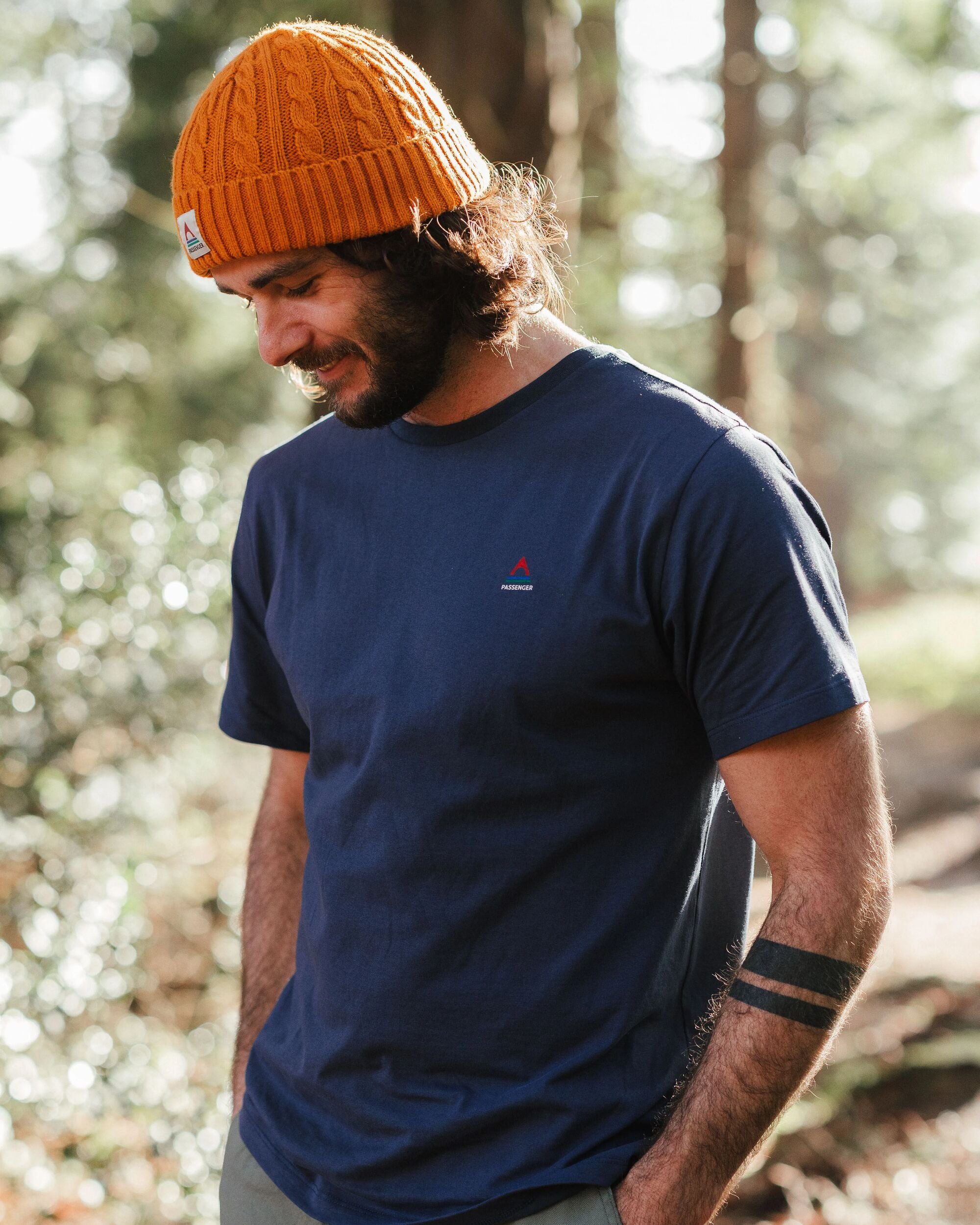 Classic Logo Organic Cotton T-Shirt - Rich Navy - Lifestyle