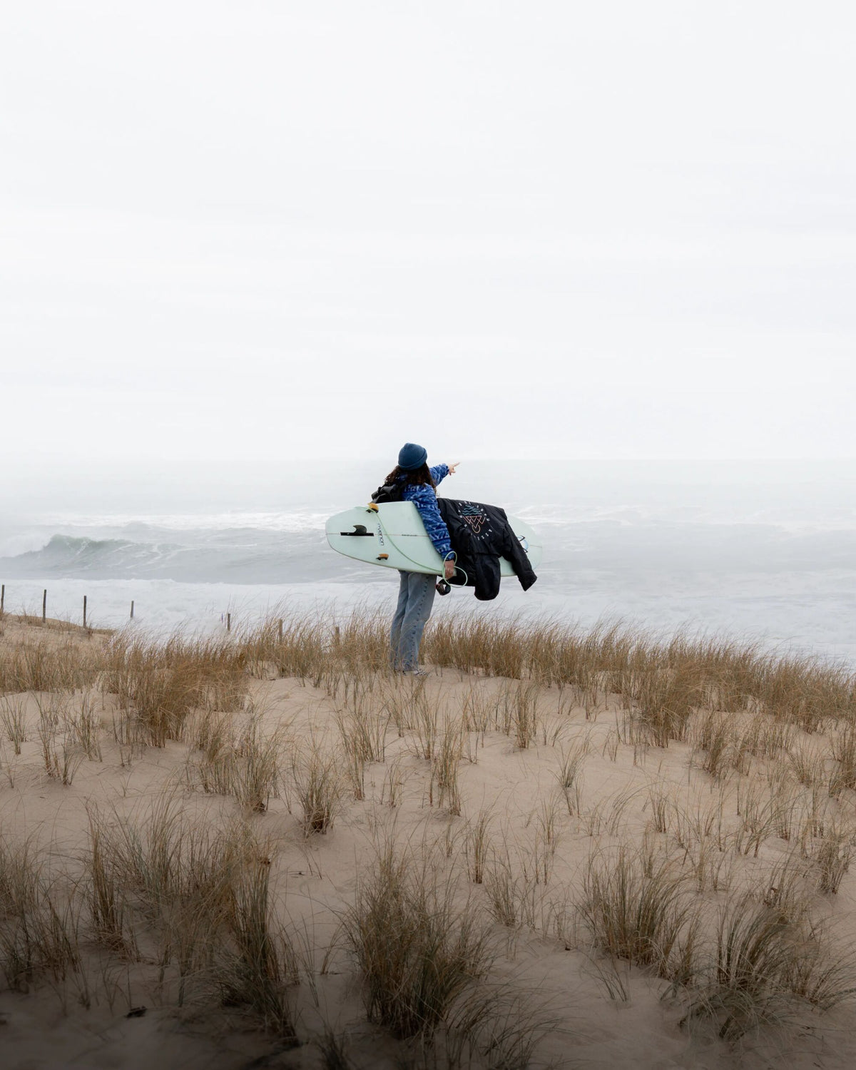 Ravi Sherpa Fleece - Tracks Electric Blue - Lifestyle