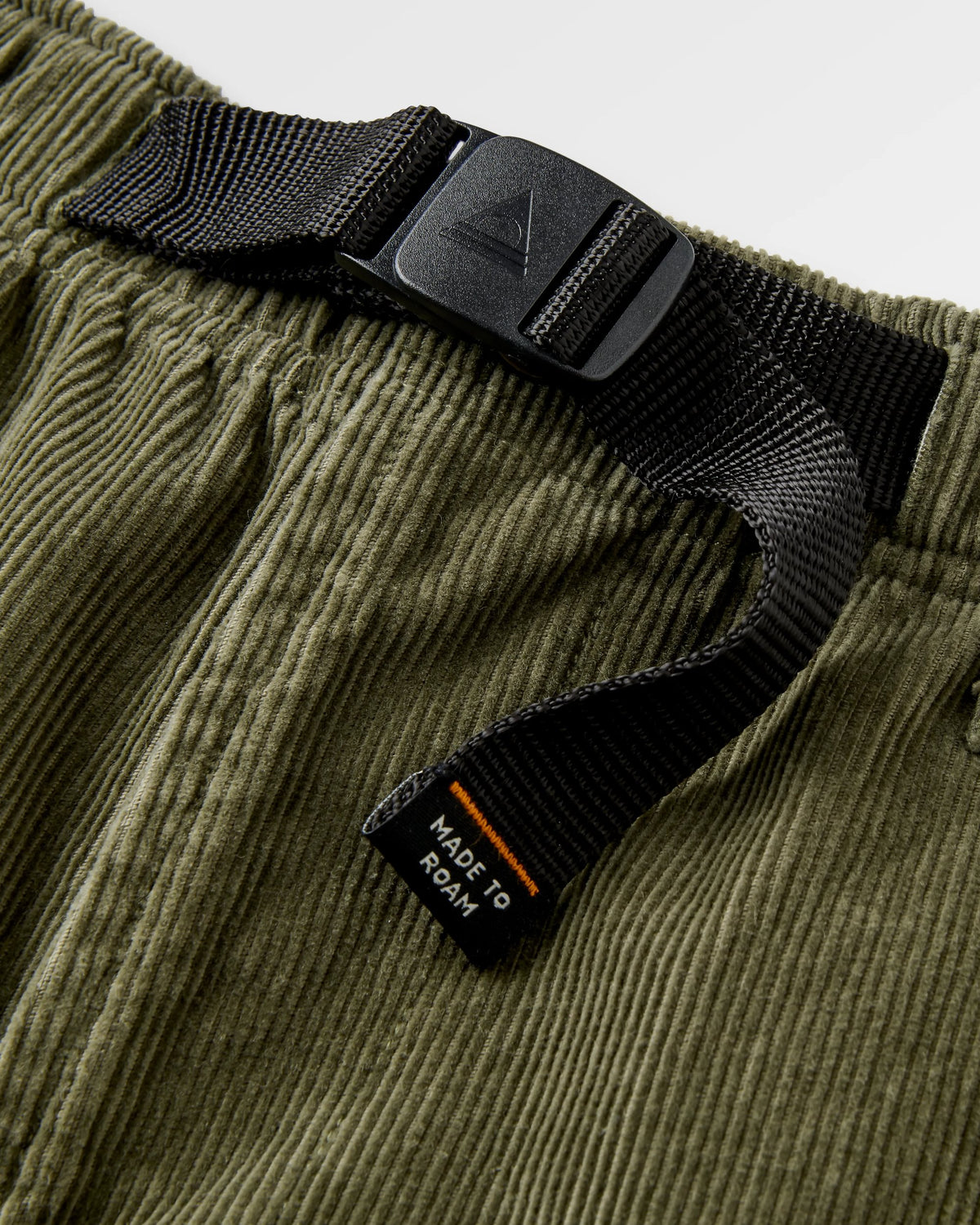 Adventurer Cord Trouser - Dusty Olive - Flatlay