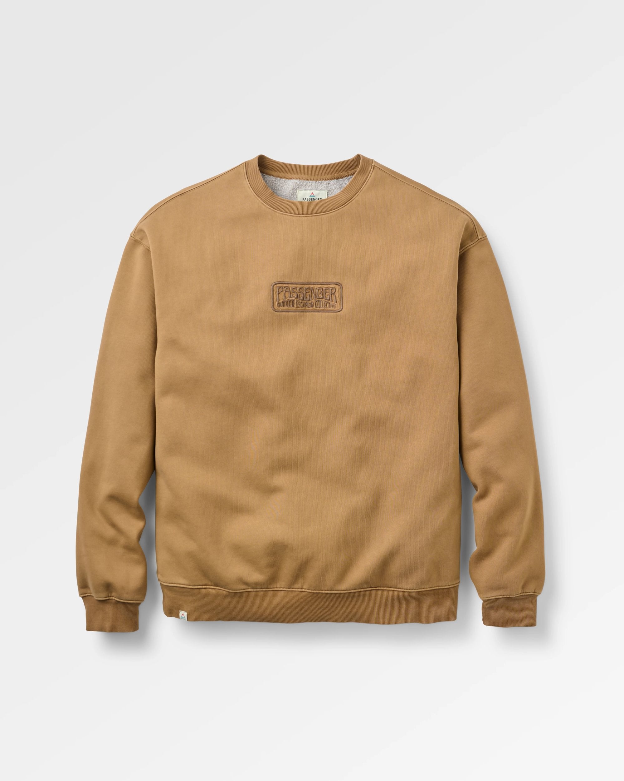Boundless Relaxed Fit Sweatshirt - Caramel Brown - Flatlay