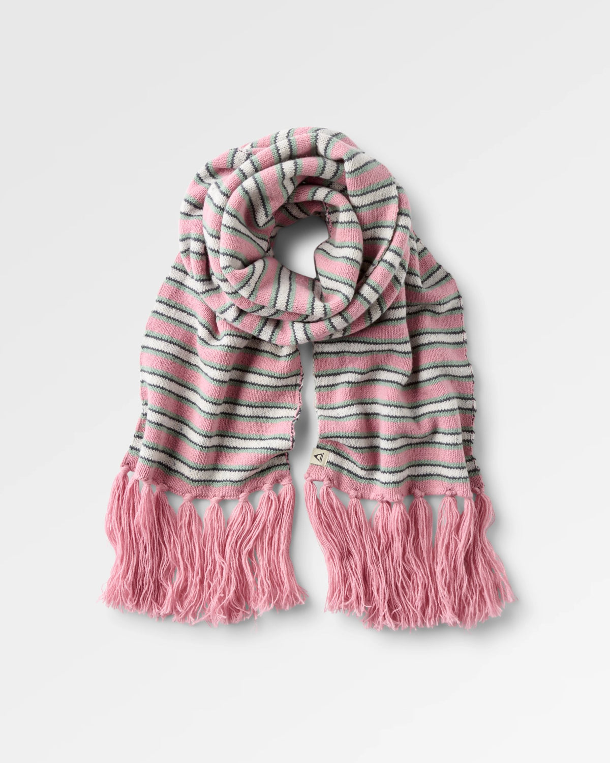 Goldglow Knit Scarf - Pink Haze - Flatlay