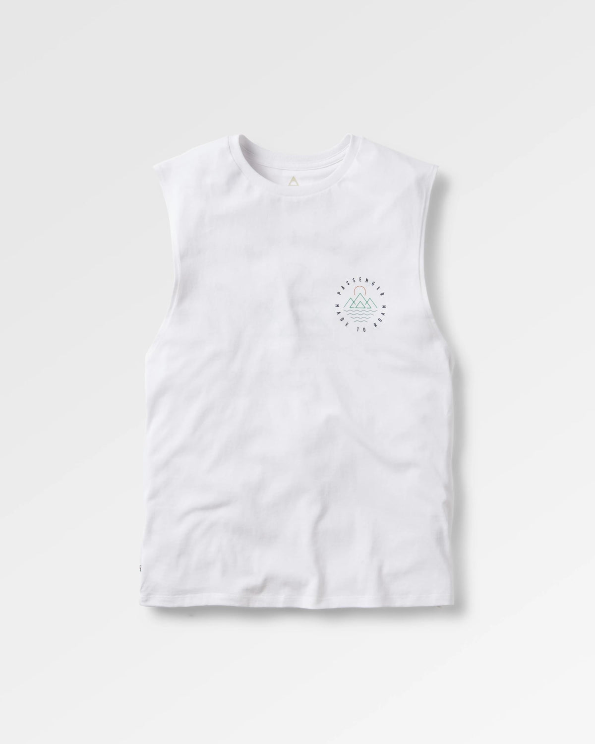 Escapism Vest - White - Flatlay