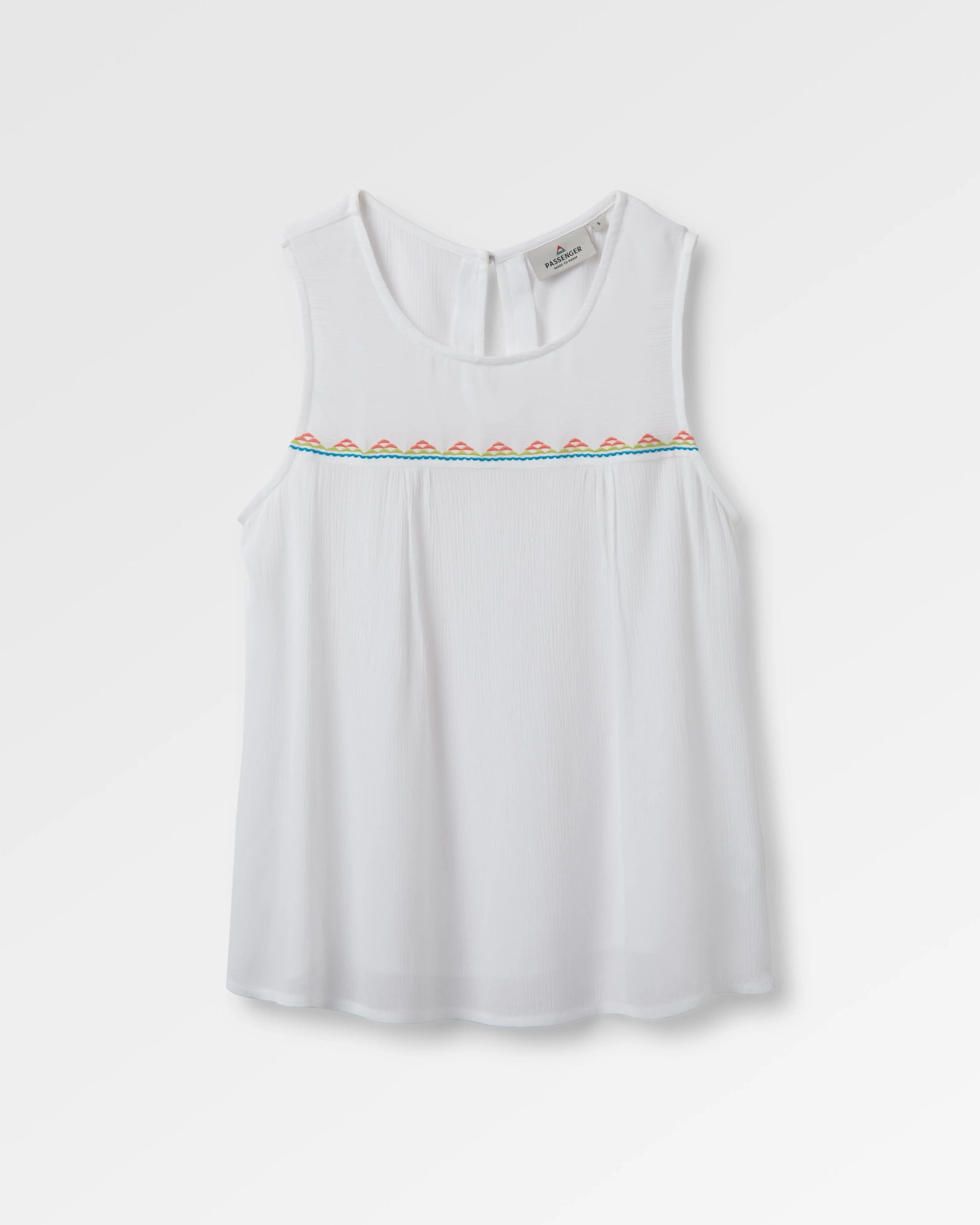 Petal Vest - White - Flatlay