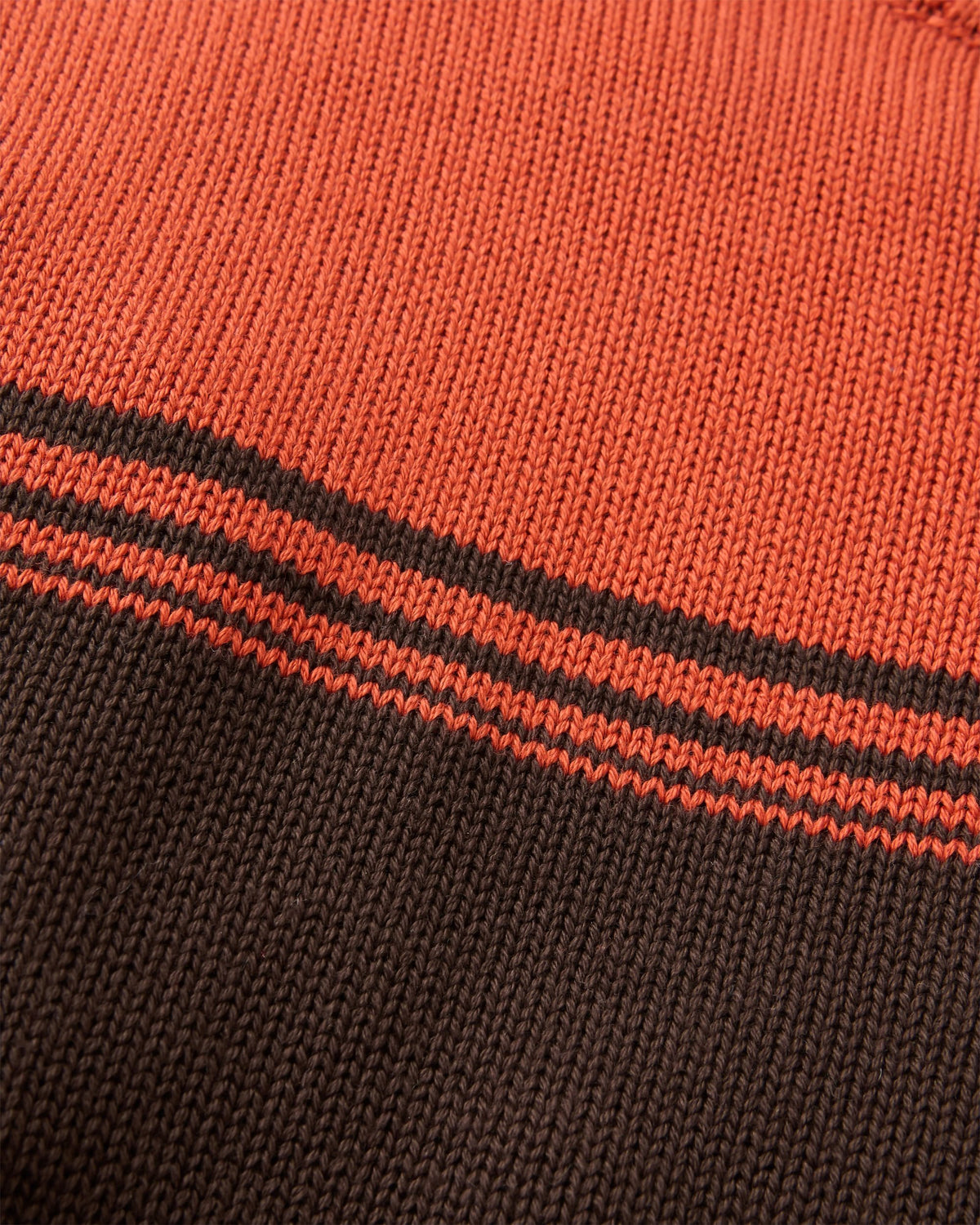 Wald Knitted Jumper - Dark Rust/Espresso - Flatlay