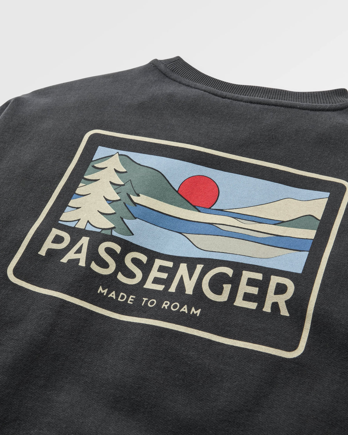 Roamer Women's Sweatshirt - Faded Black - Flatlay
