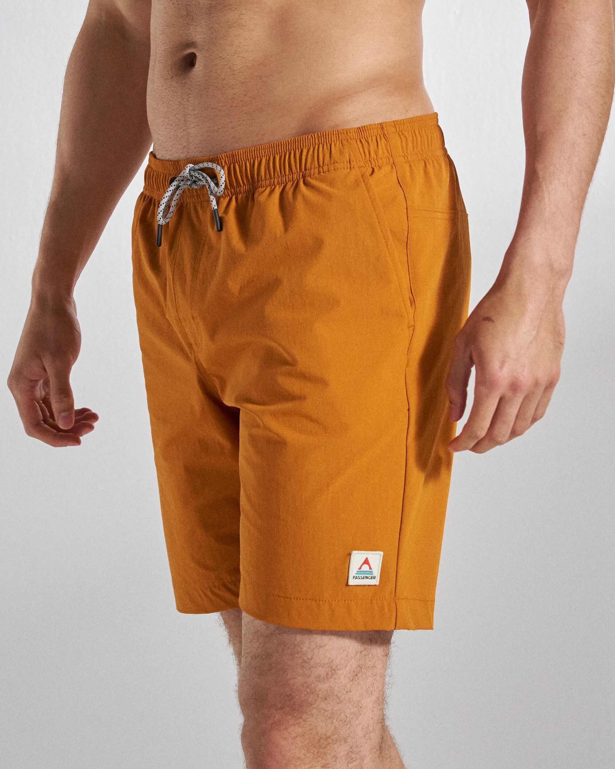 Drifter NetPlus® Swim Lined Short - Retro Orange - Studio Model