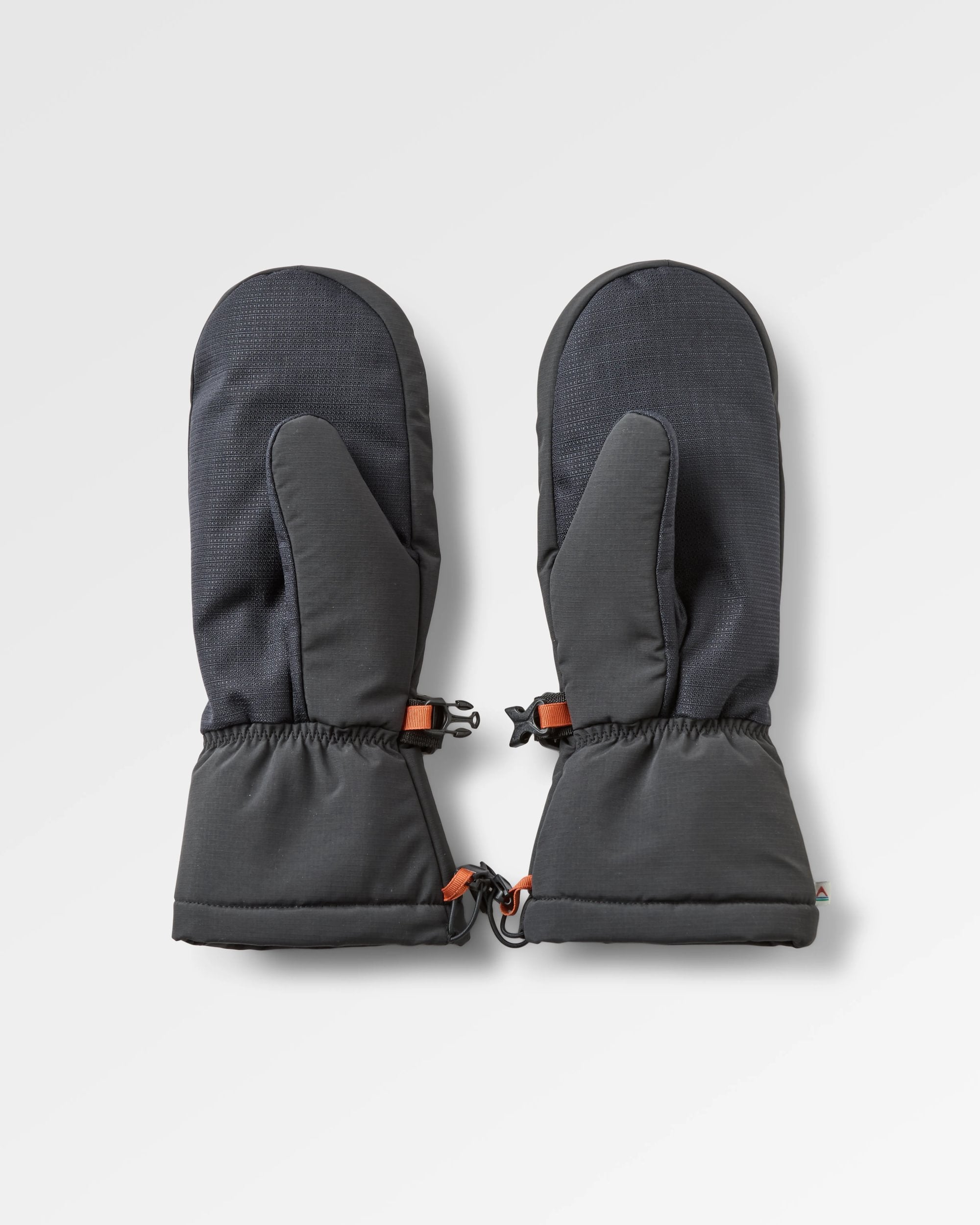 Snowscape Recycled Insulated Mitten - Black - Flatlay