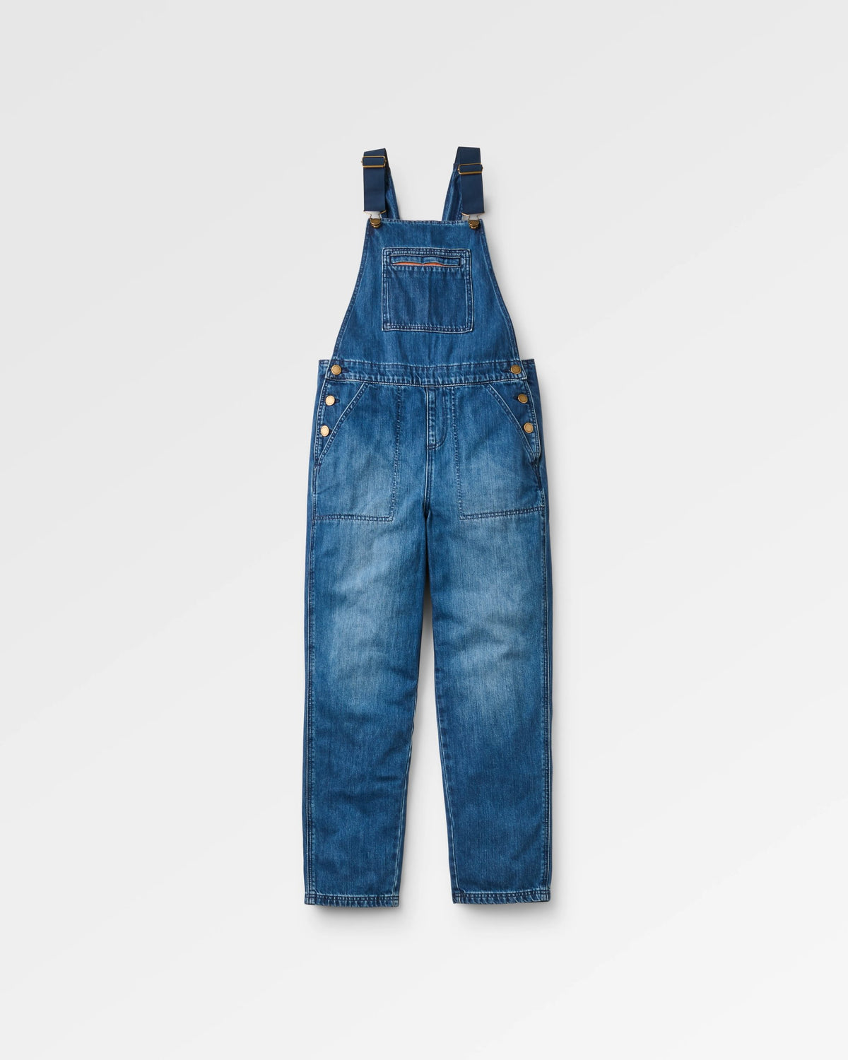 Shuffle Denim Dungarees - Denim Blue - Flatlay