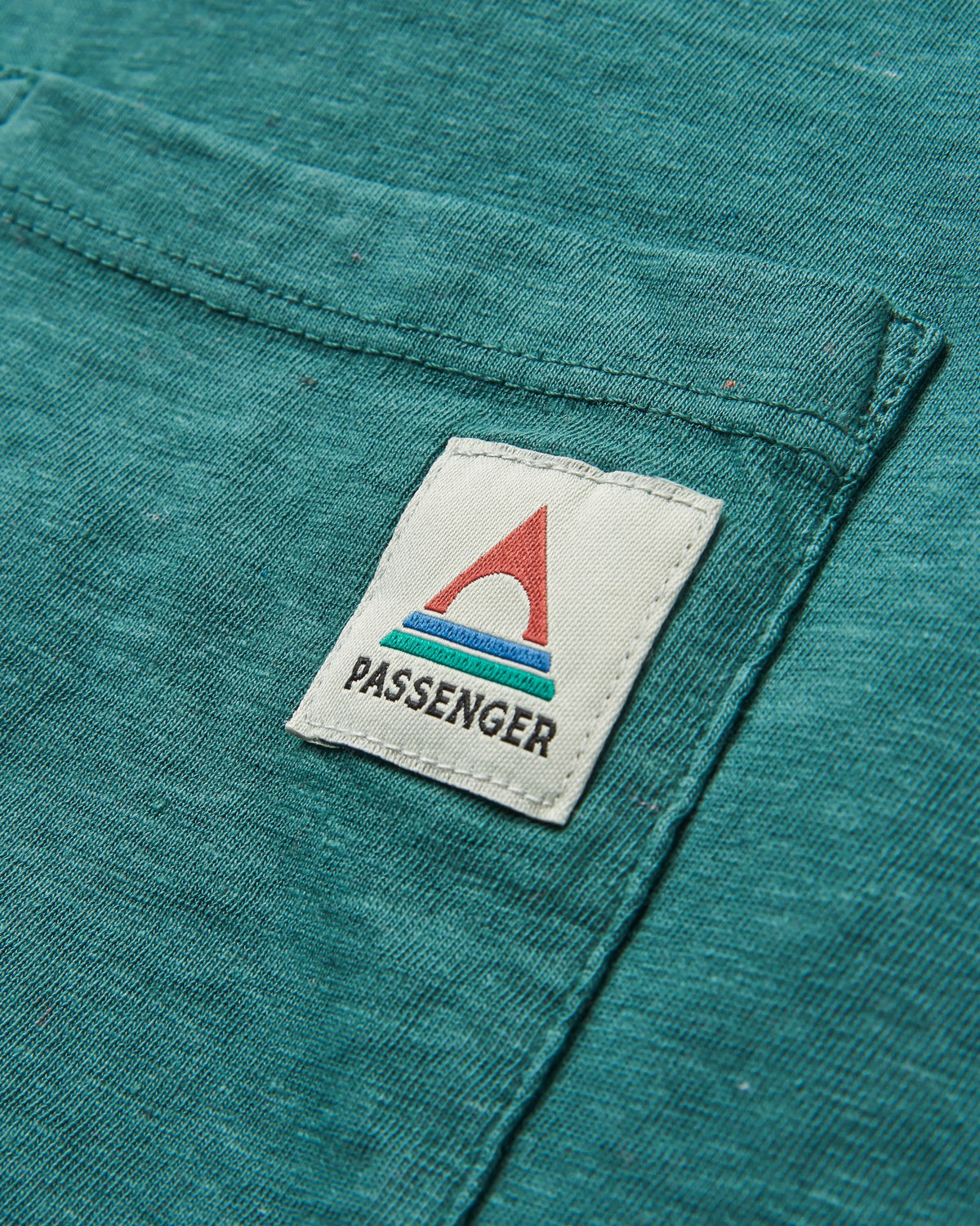 Heritage Organic Relaxed Fit T-Shirt - Deep Ocean Marl - Flatlay