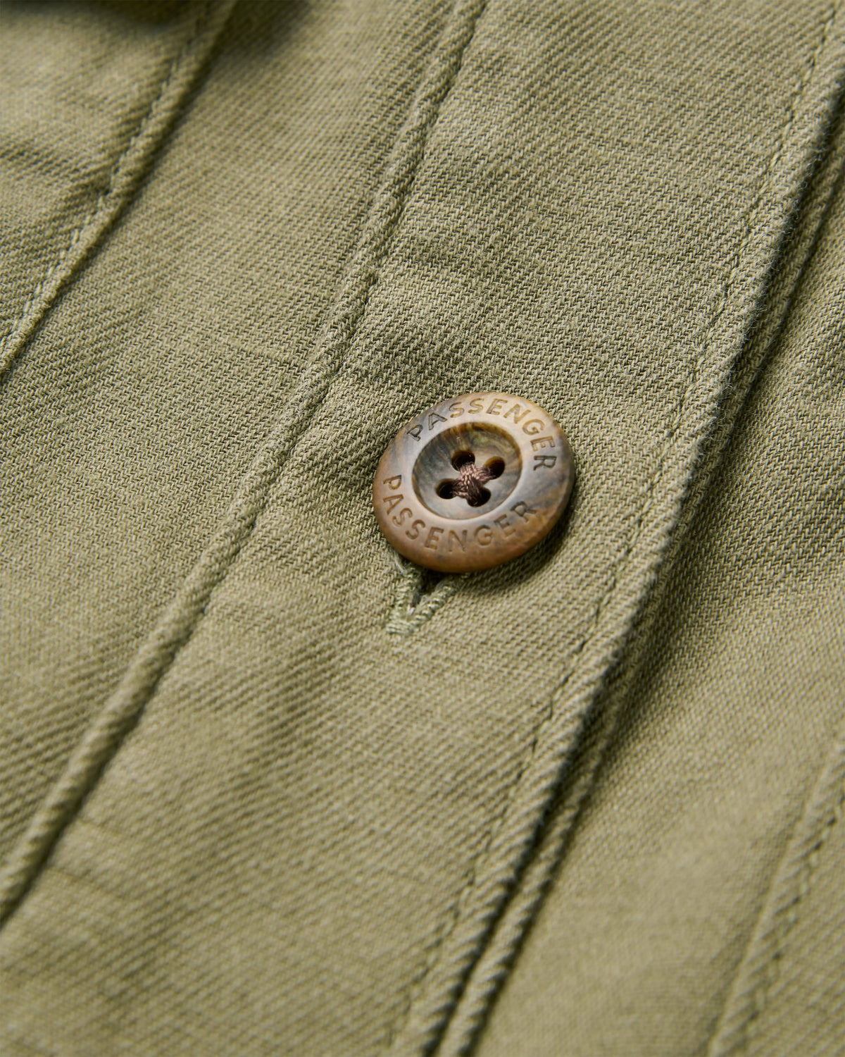 Hydrilla LS Shirt Dress - Dusty Olive - Flatlay