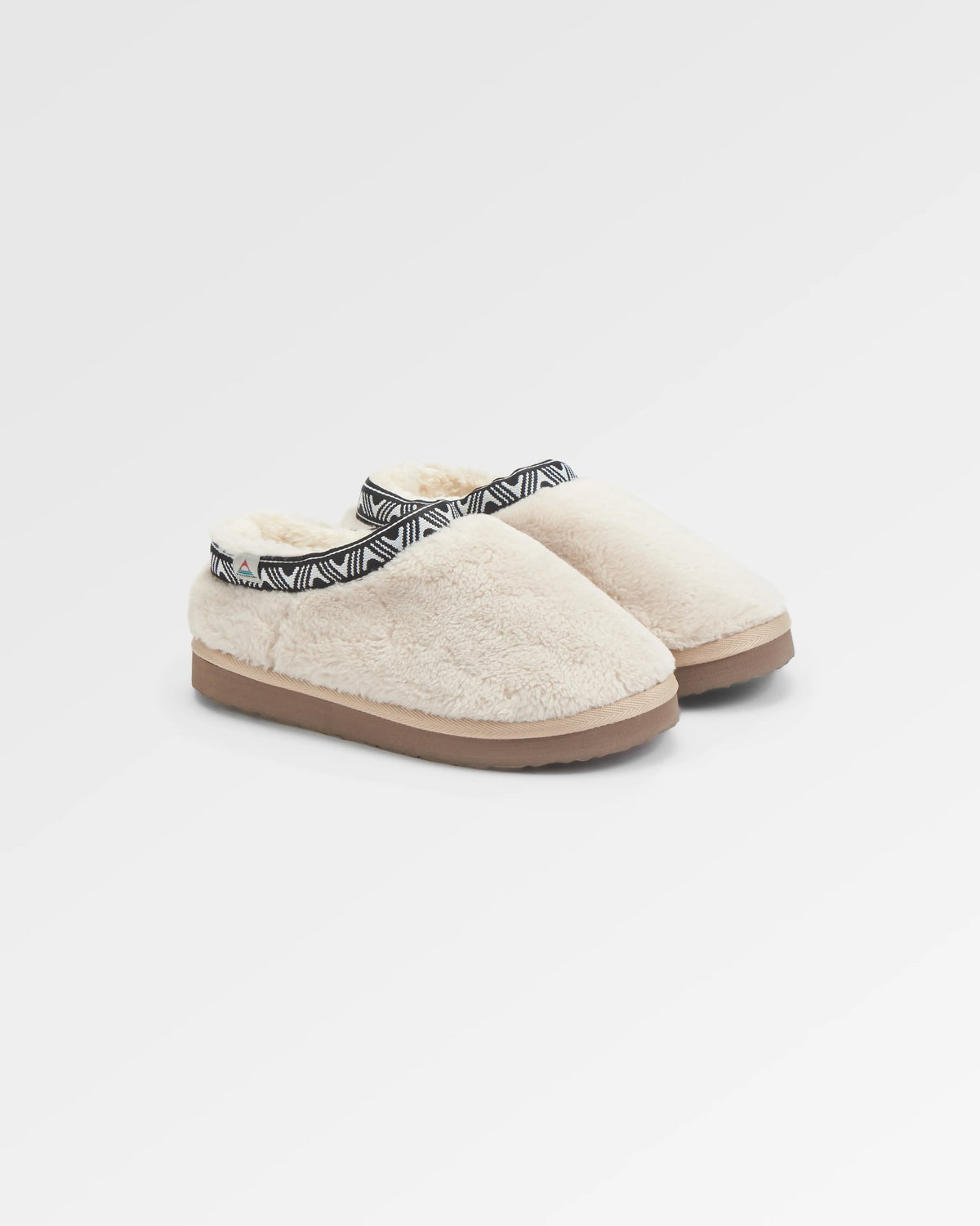 Ember Sherpa Fleece Slipper - Birch - Flatlay