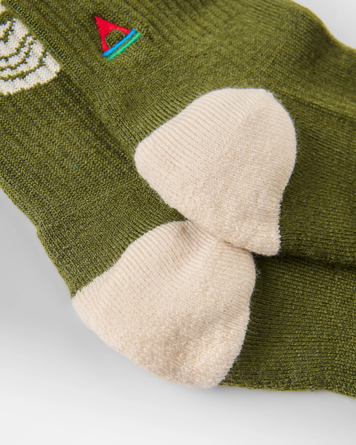Tahola Merino Socks - Khaki - Flatlay