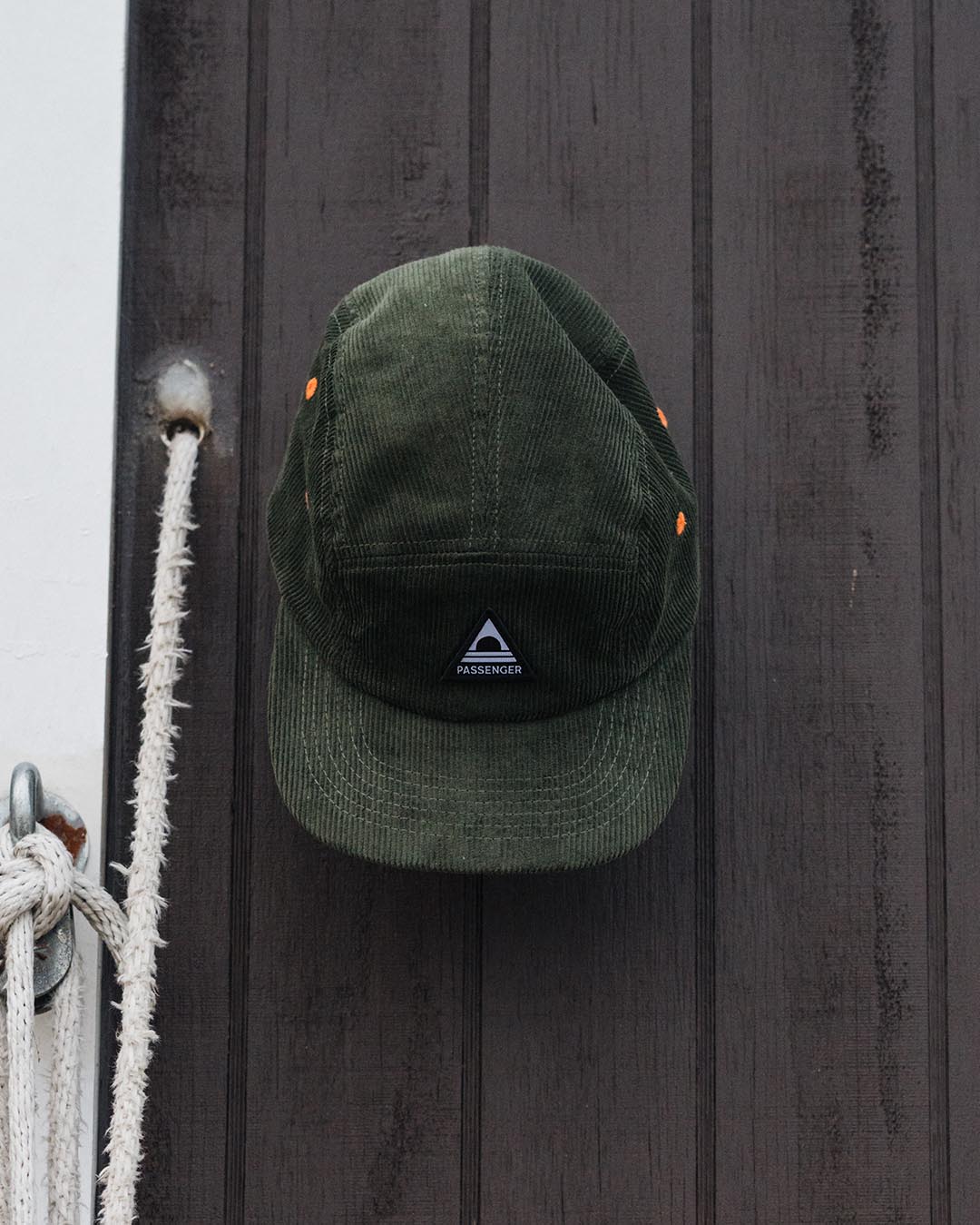 Fixie 5 Panel Recycled Cord Cap - Khaki