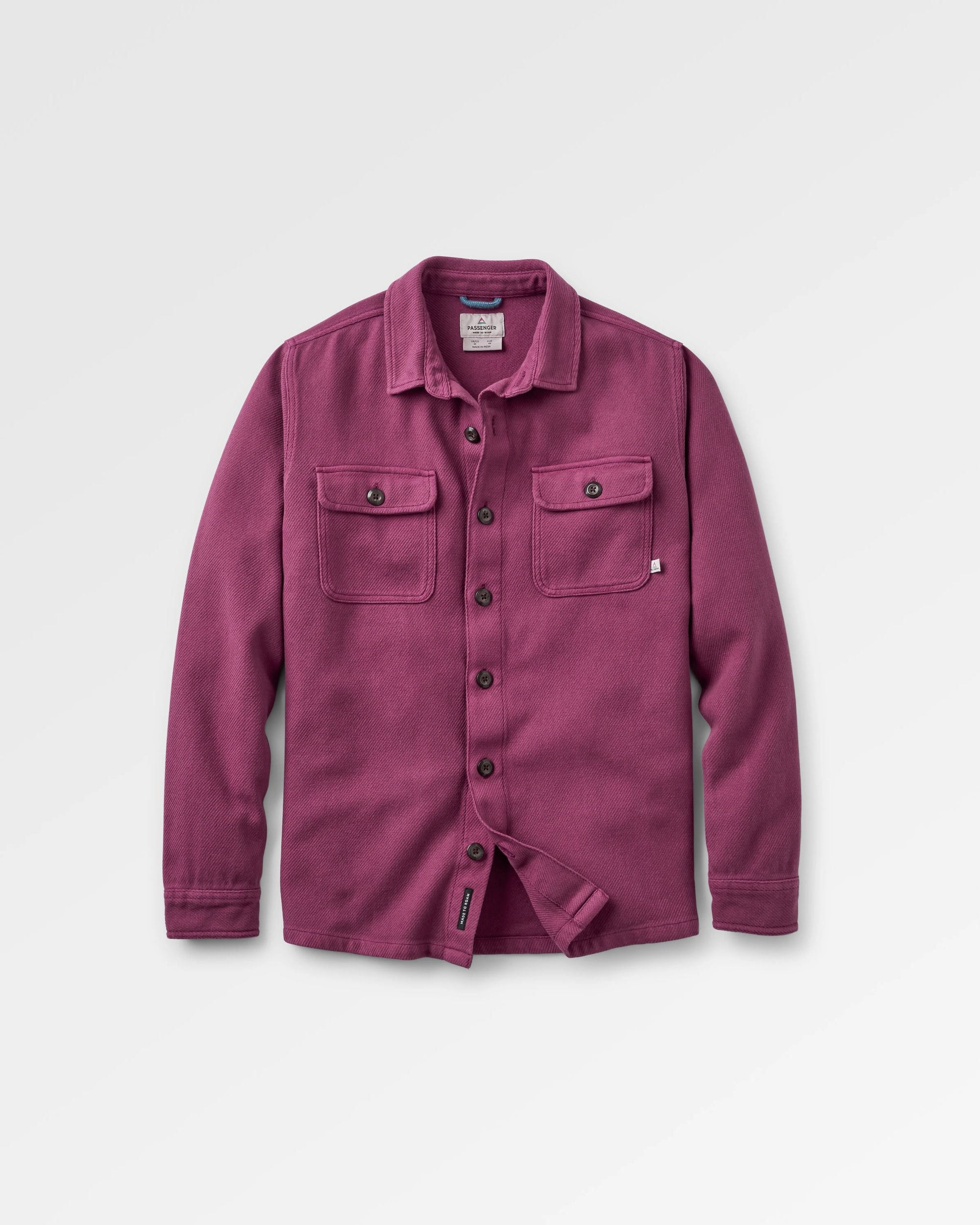 Island Twill Shirt - Warm Berry - Flatlay