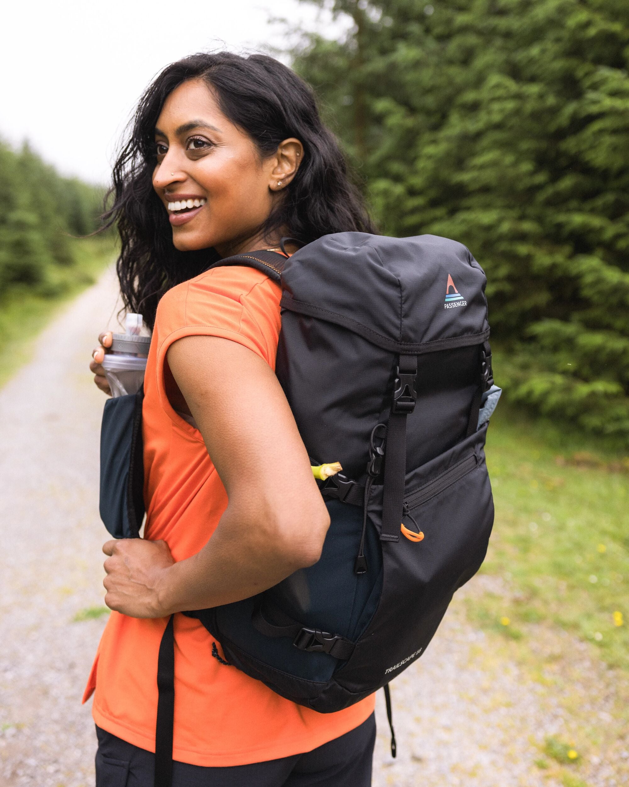 Trailscape Recycled 18L Backpack - Black - Lifestyle - Female