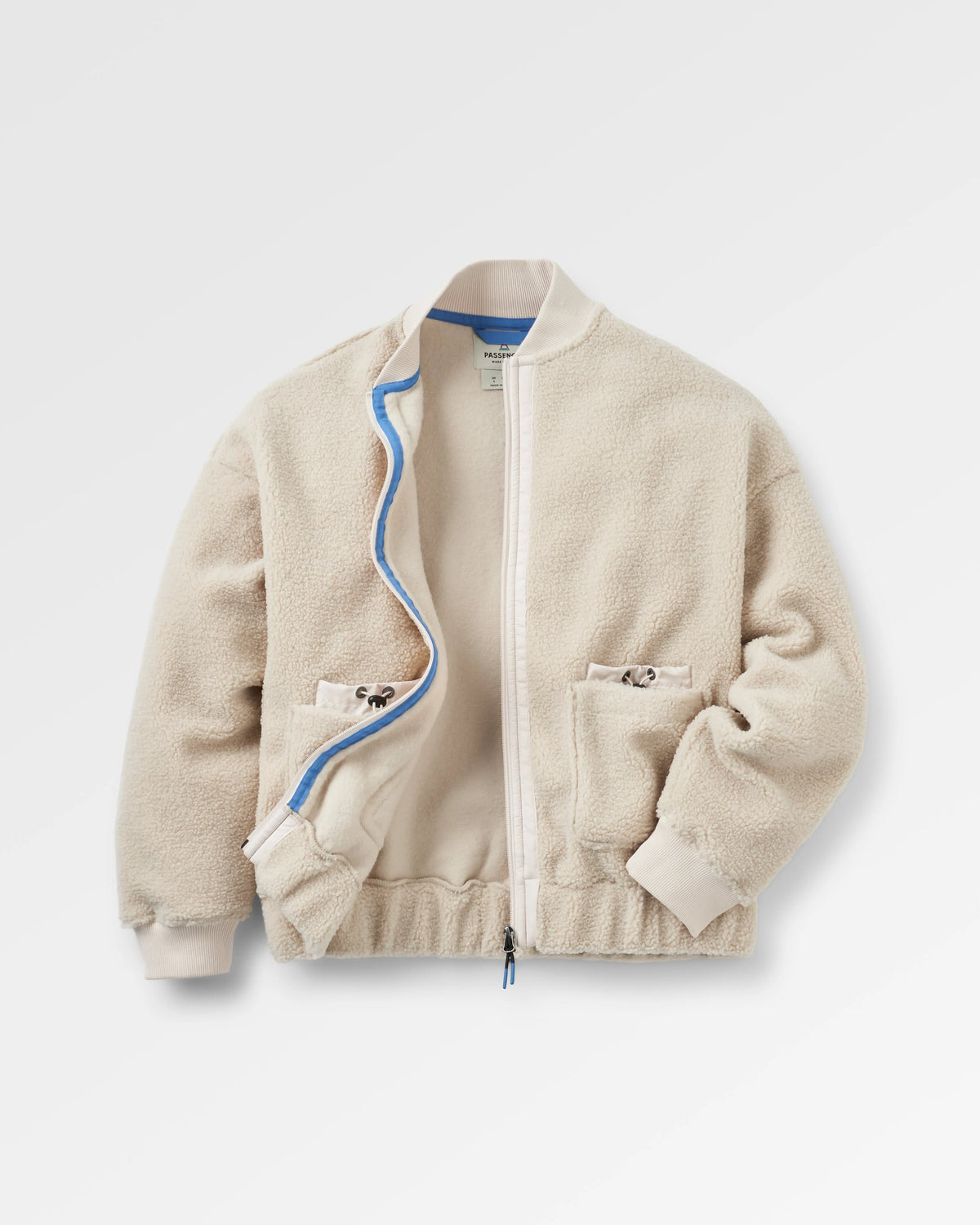 Lucia Sherpa Fleece - Vintage White - Flatlay
