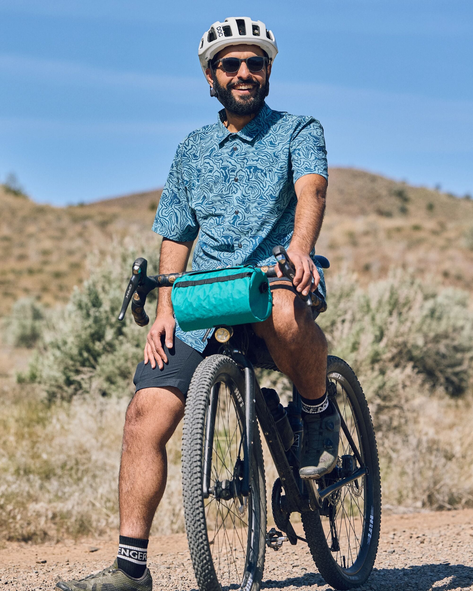 365 Recycled Active Shirt - Strata Swirl Arctic - Lifestyle