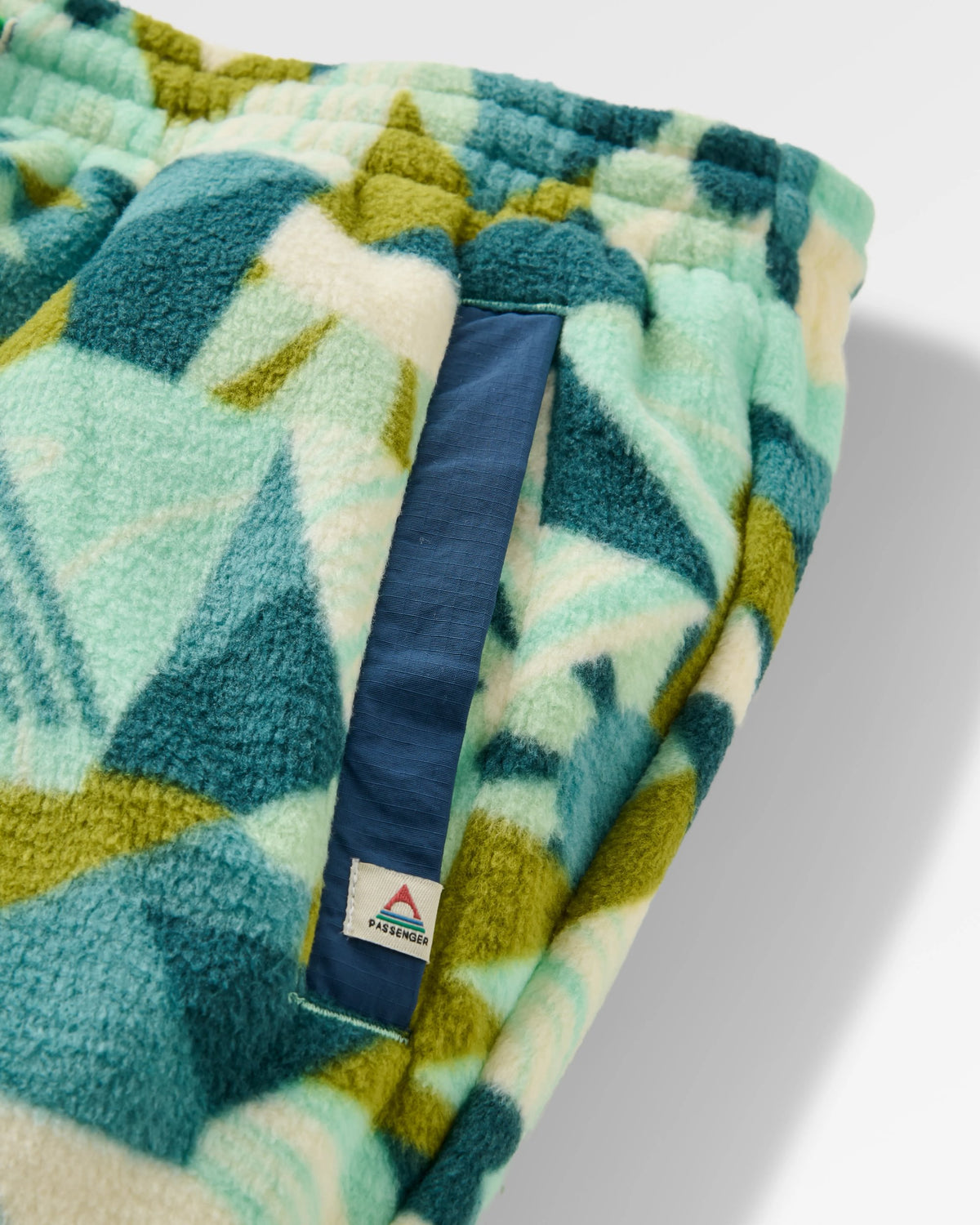 Ace Polar Fleece Joggers - Sun Patch Aquamarine - Flatlay