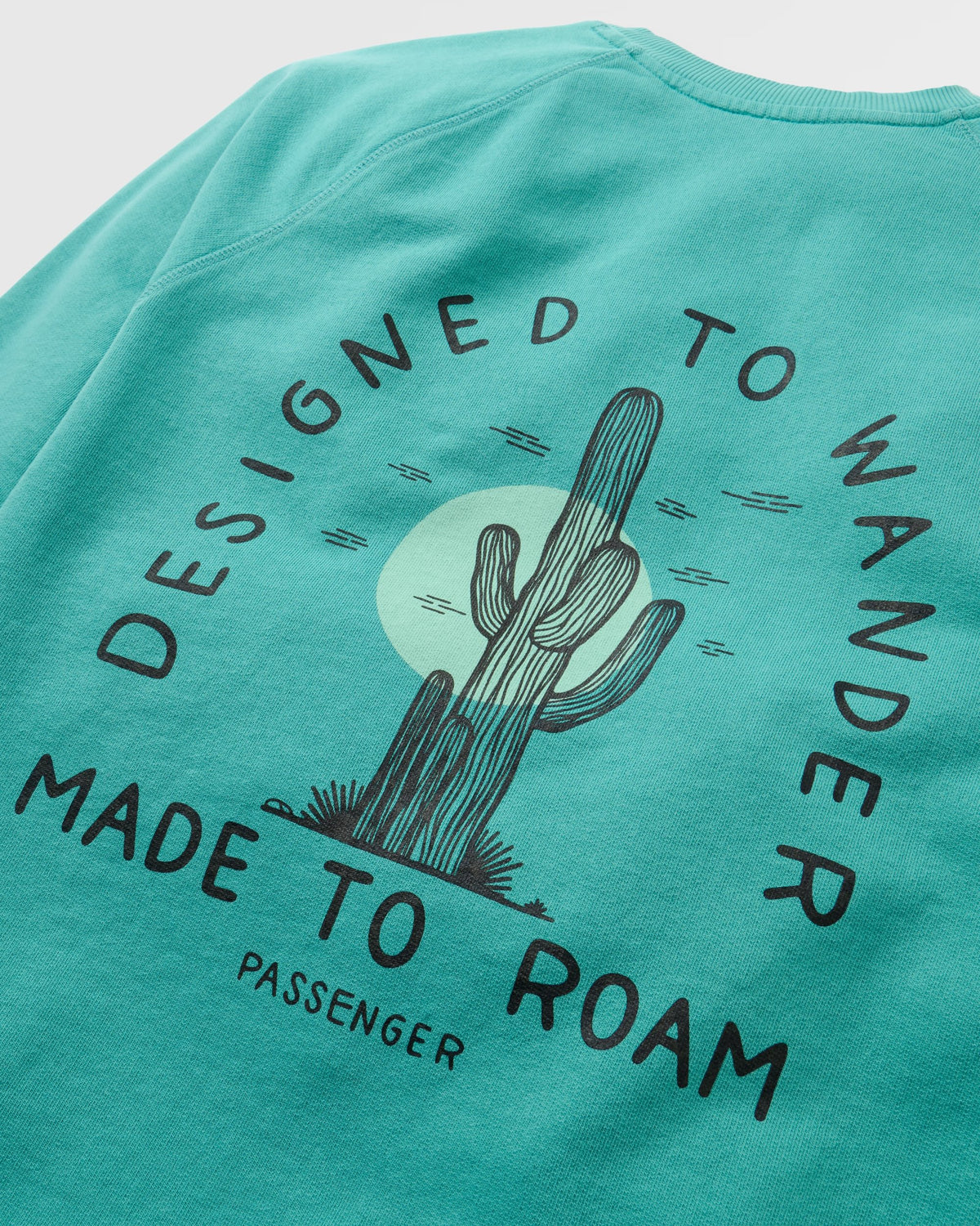 Explore Sweatshirt - Ocean Teal - Flatlay