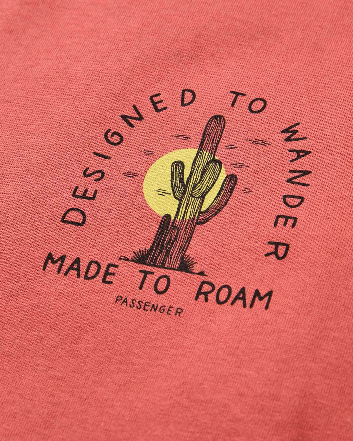 Explore T-shirt - Redwood - Flatlay