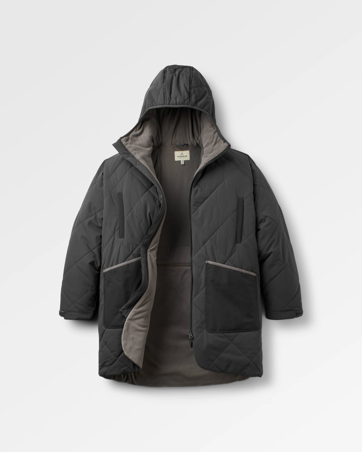 Campscape Winter Parka - Charcoal/Faded Black - Flatlay