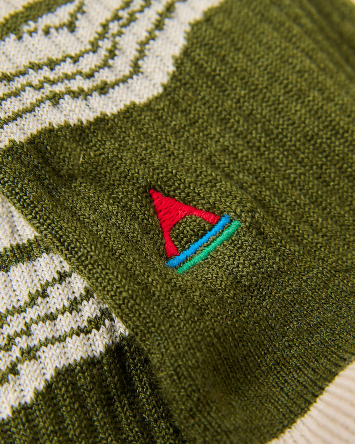 Tahola Merino Socks - Khaki - Flatlay