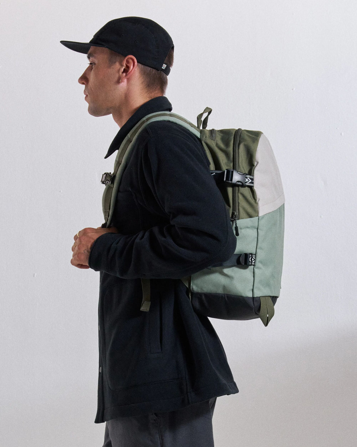 Boondocker Zip 22L Backpack - Pistachio/Misty Grey - Studio Model - Male