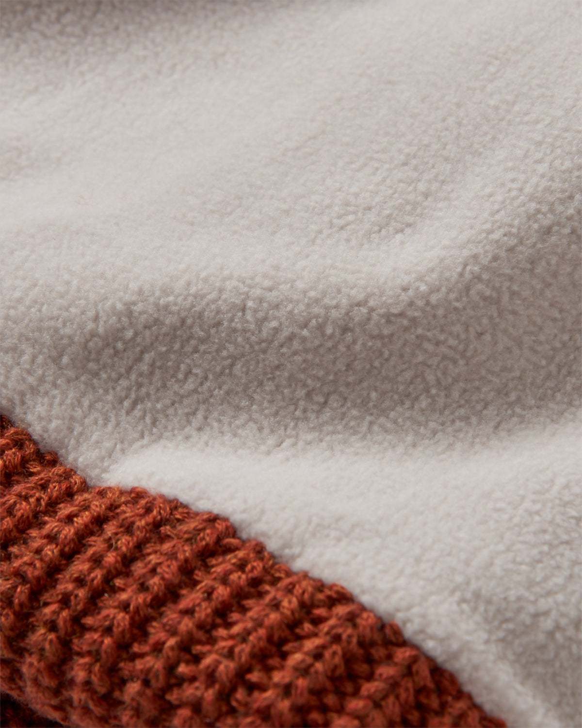 Beechwood Fleece Lined Beanie - Baked Clay - Flatlay
