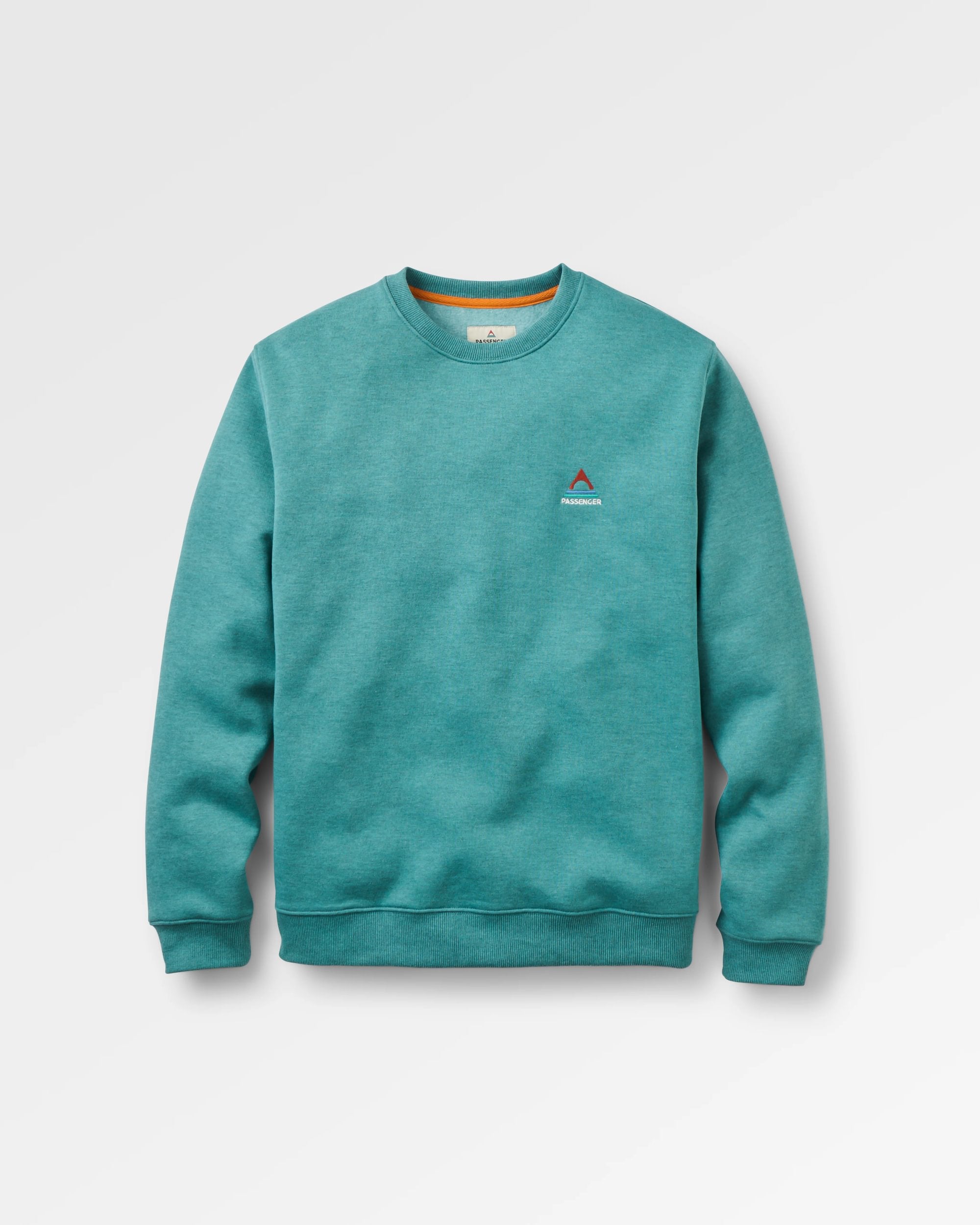 Vita Organic Cotton Sweatshirt - Ocean Teal Marl - Flatlay