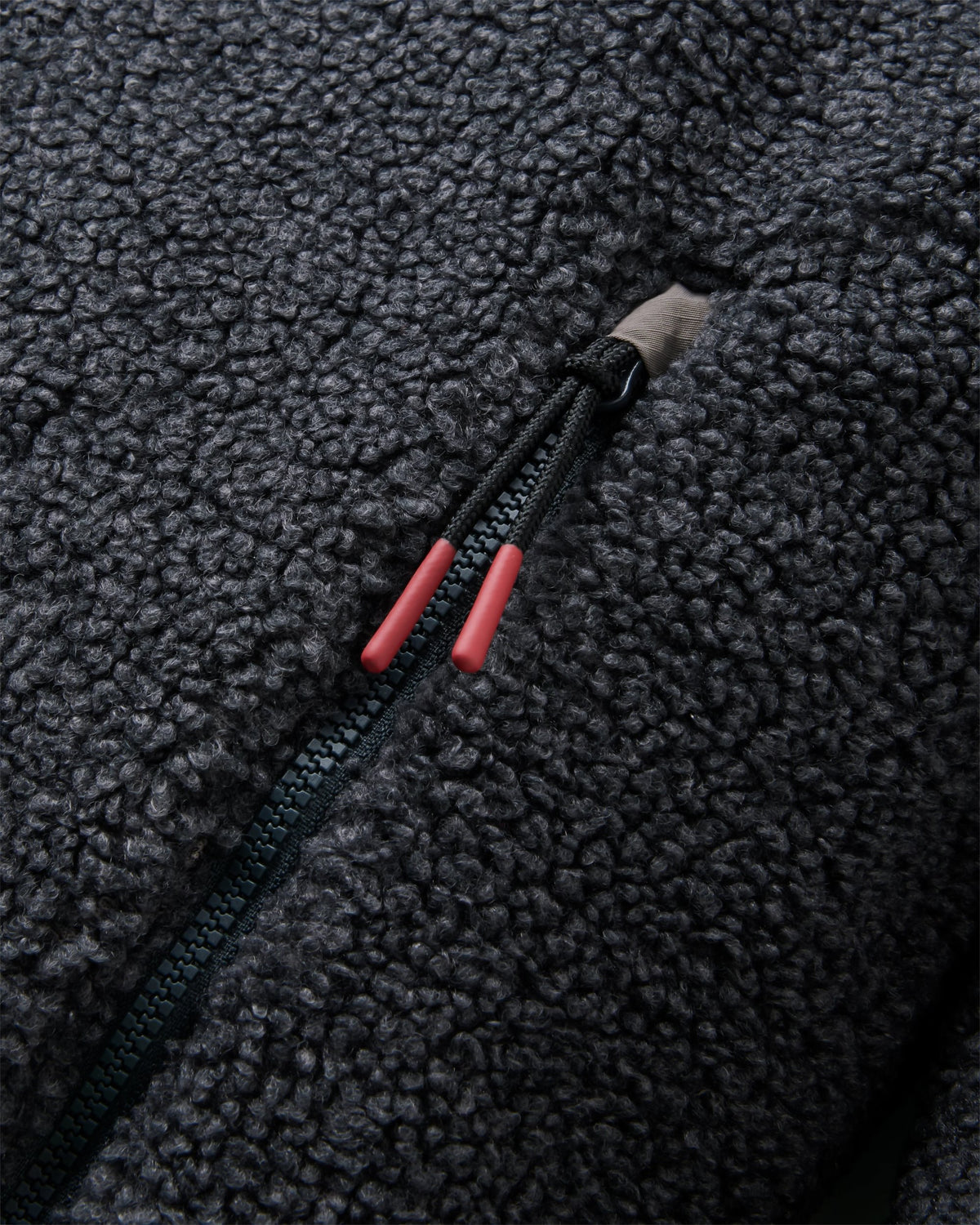 Wide Pine Windproof Fleece - Faded Black - Flatlay