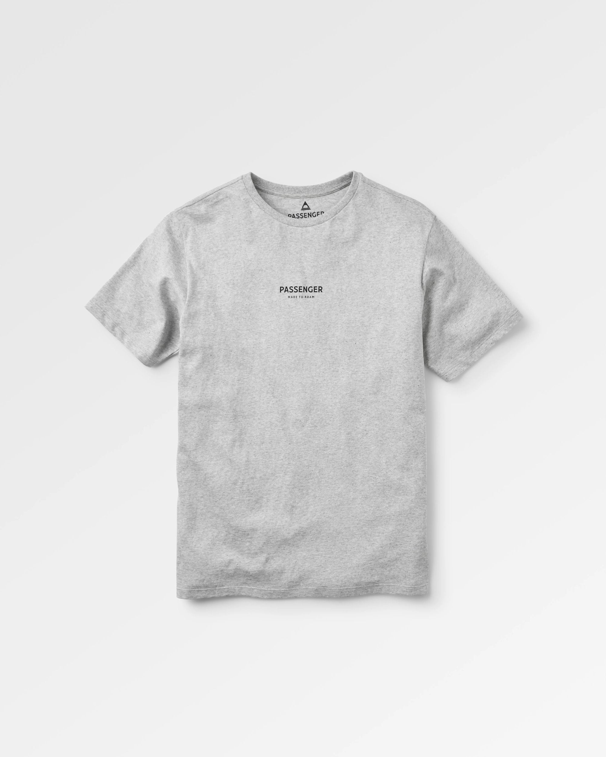 Passenger T-Shirt - Grey Marl - Flatlay