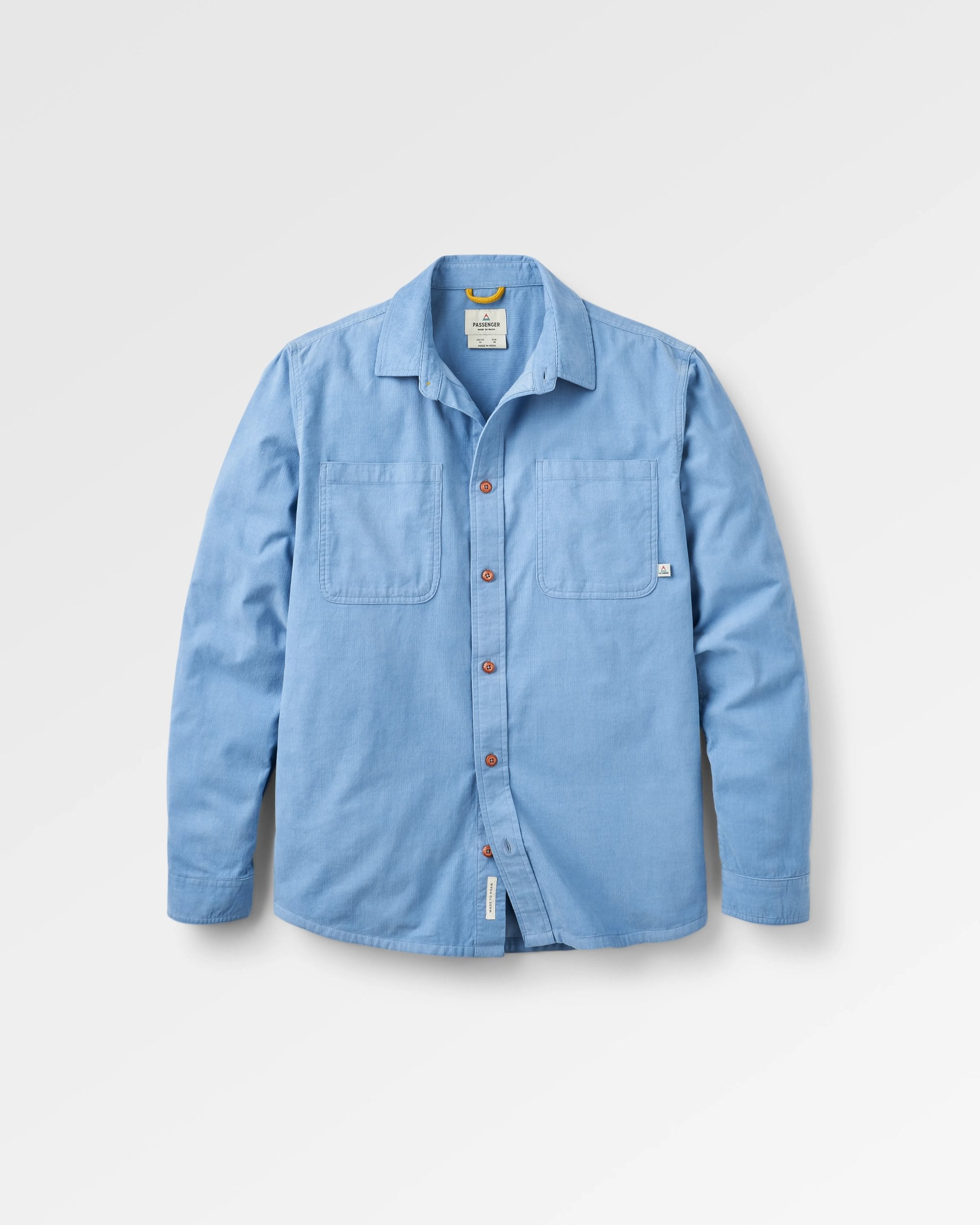 Backcountry Cord Light Shirt - Faded Denim - Flatlay