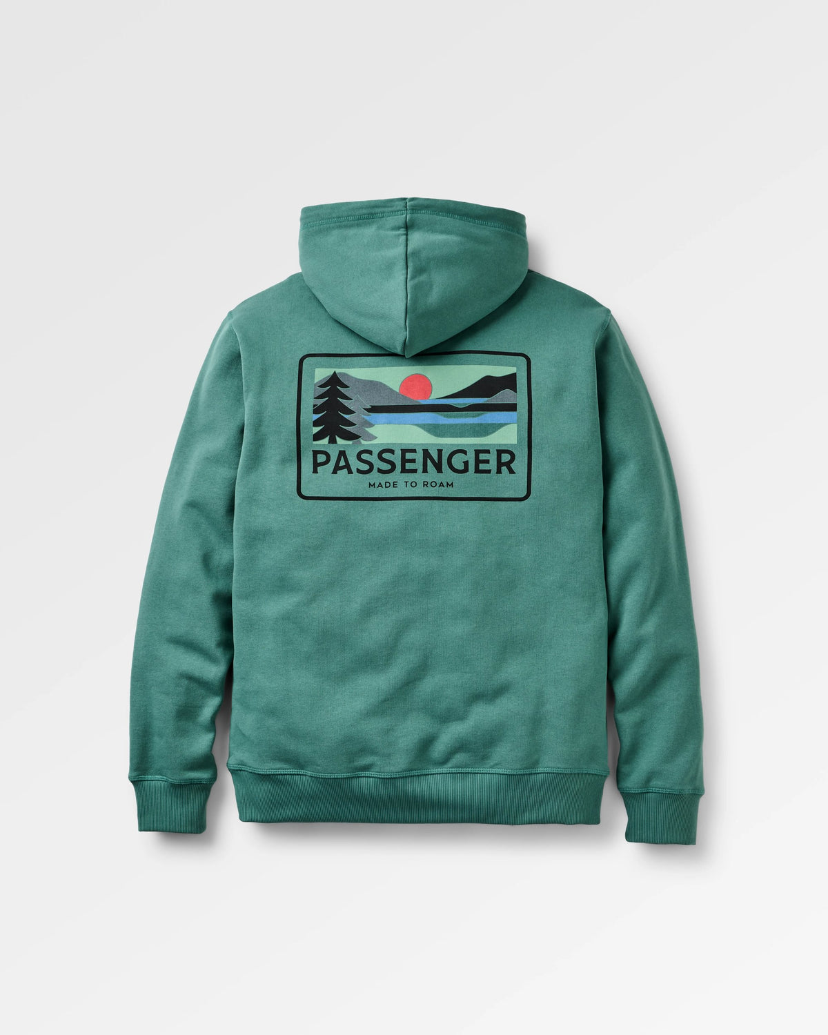 Roamer Recycled Cotton Hoodie - Deep Ocean - Flatlay