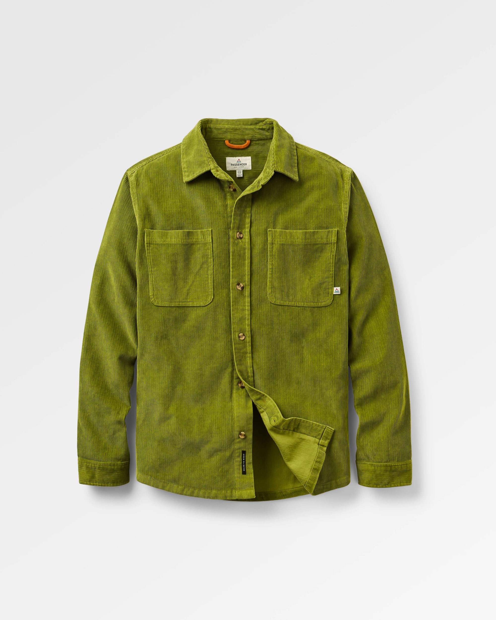 Backcountry Cord Shirt - Tea Green - Flatlay
