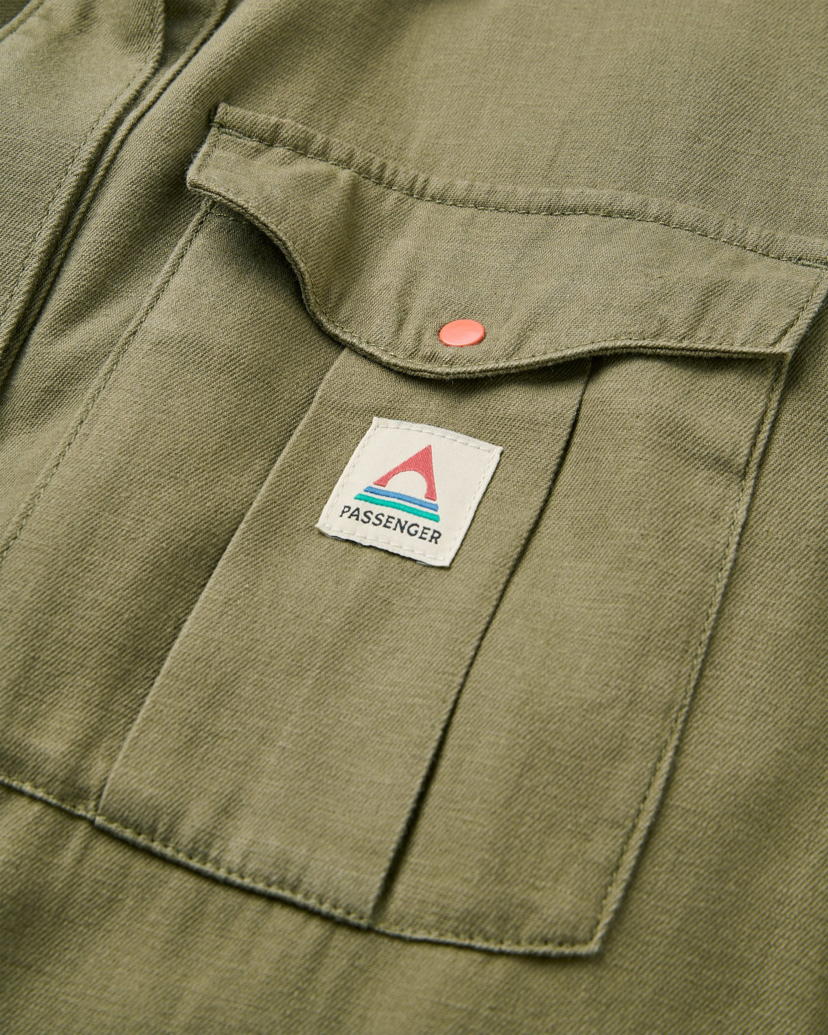 Hydrilla LS Shirt Dress - Dusty Olive - Flatlay