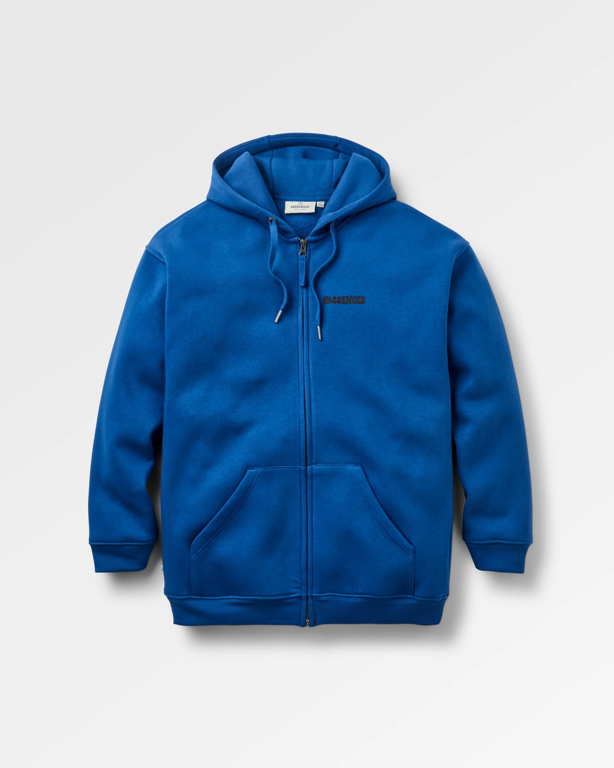 Reflect Full Zip Hoodie - Blue Navy - Flatlay