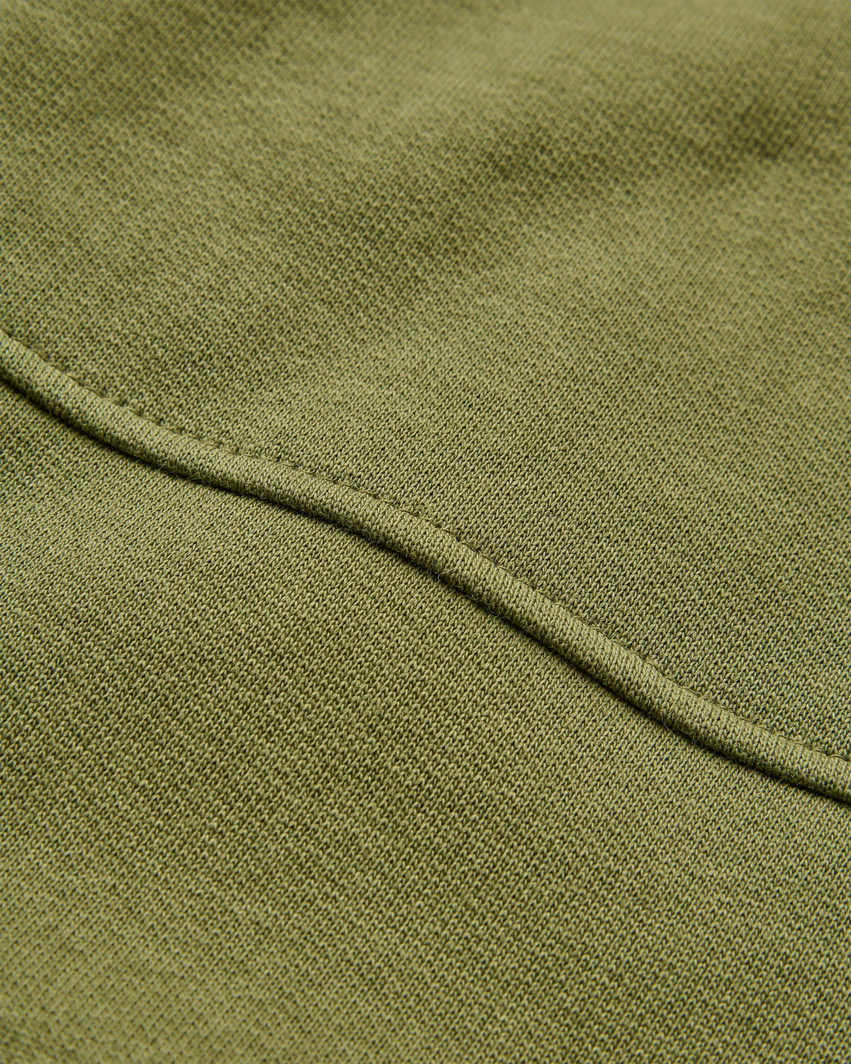 Heritage Full Zip Recycled Cotton Hoodie - Khaki - Flatlay