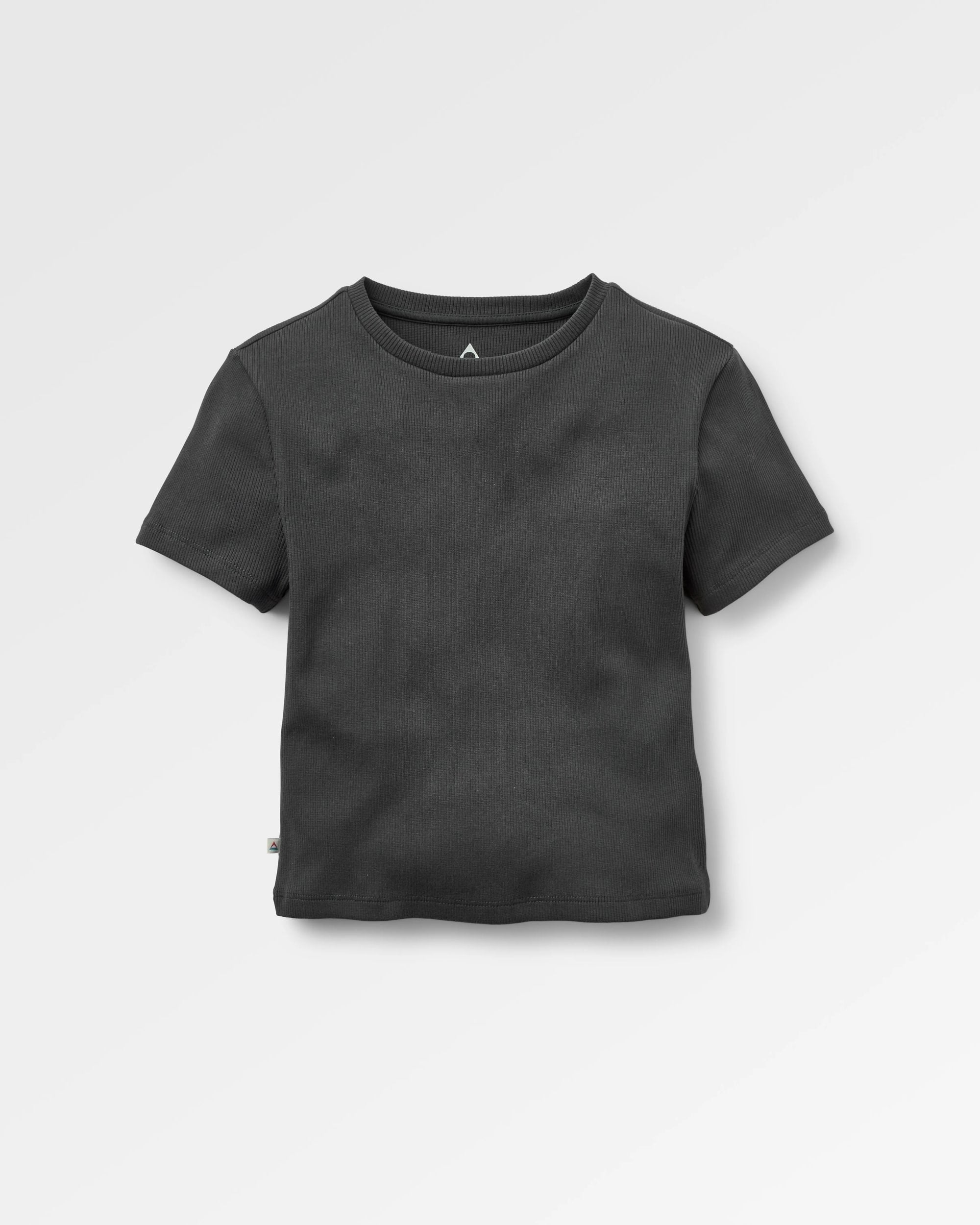 Out There Geripptes T-Shirt - Verwaschenes Schwarz