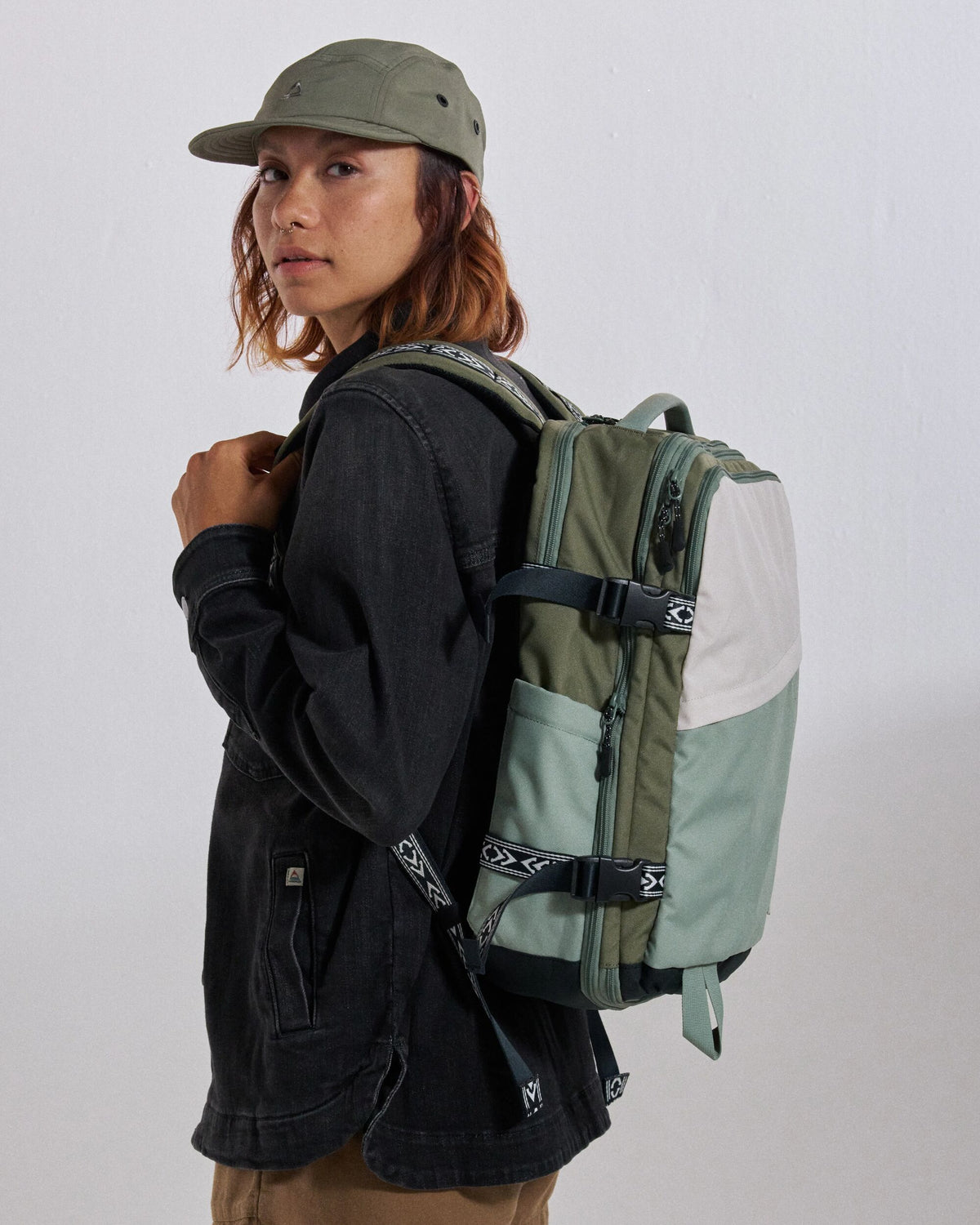 Boondocker Expandable Travel Pack - Pistachio/Misty Grey - Studio Model - Female