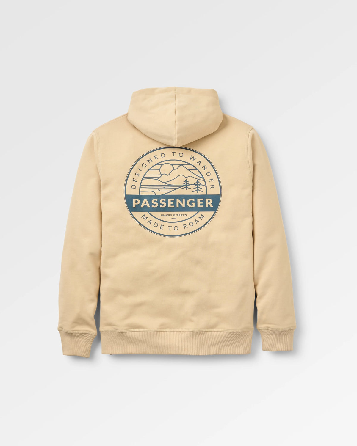 Odyssey Organic Cotton Hoodie - Stone - Flatlay